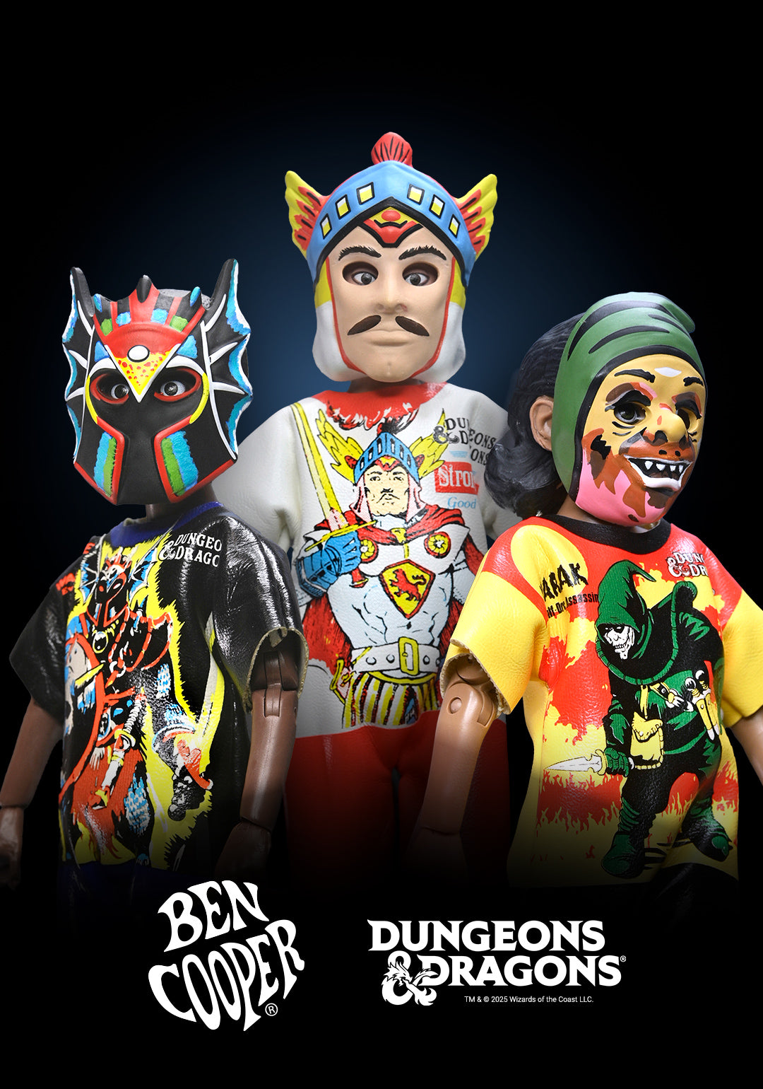 Dungeons & Dragons x Ben Cooper Costume Kids Collection - Zarak, Warduke & Strongheart Costumed Action Figure Bundle - NECA