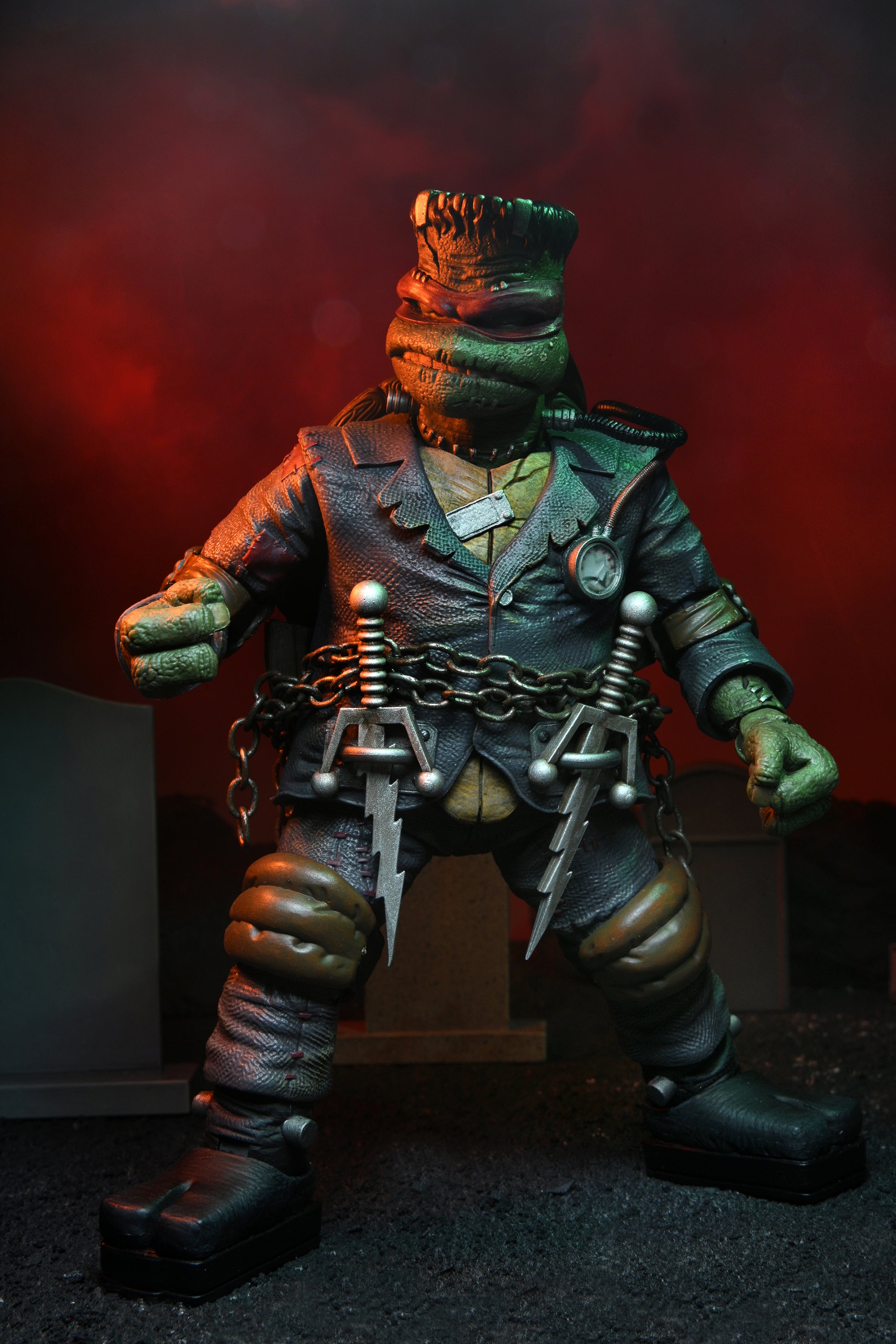 Universal Monsters x Teenage Mutant Ninja Turtles - 7” Scale Action Figure - 7” Scale Action Figure - Raphael as Frankenstein&