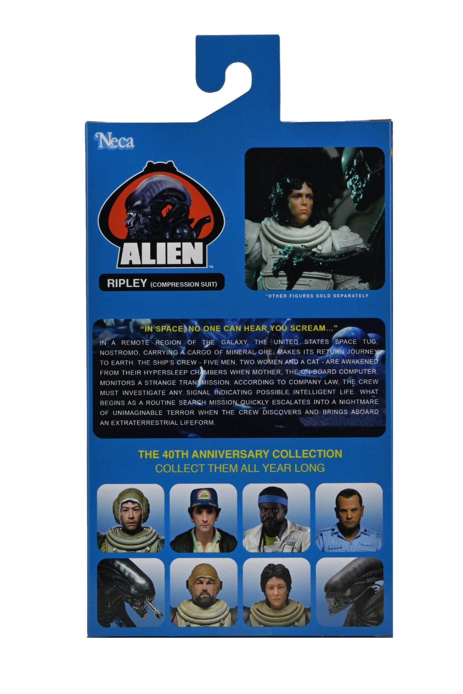 Alien - 40th Anniversary Asst 4 Compression Suit Ripley 7” Scale Action Figure - NECA