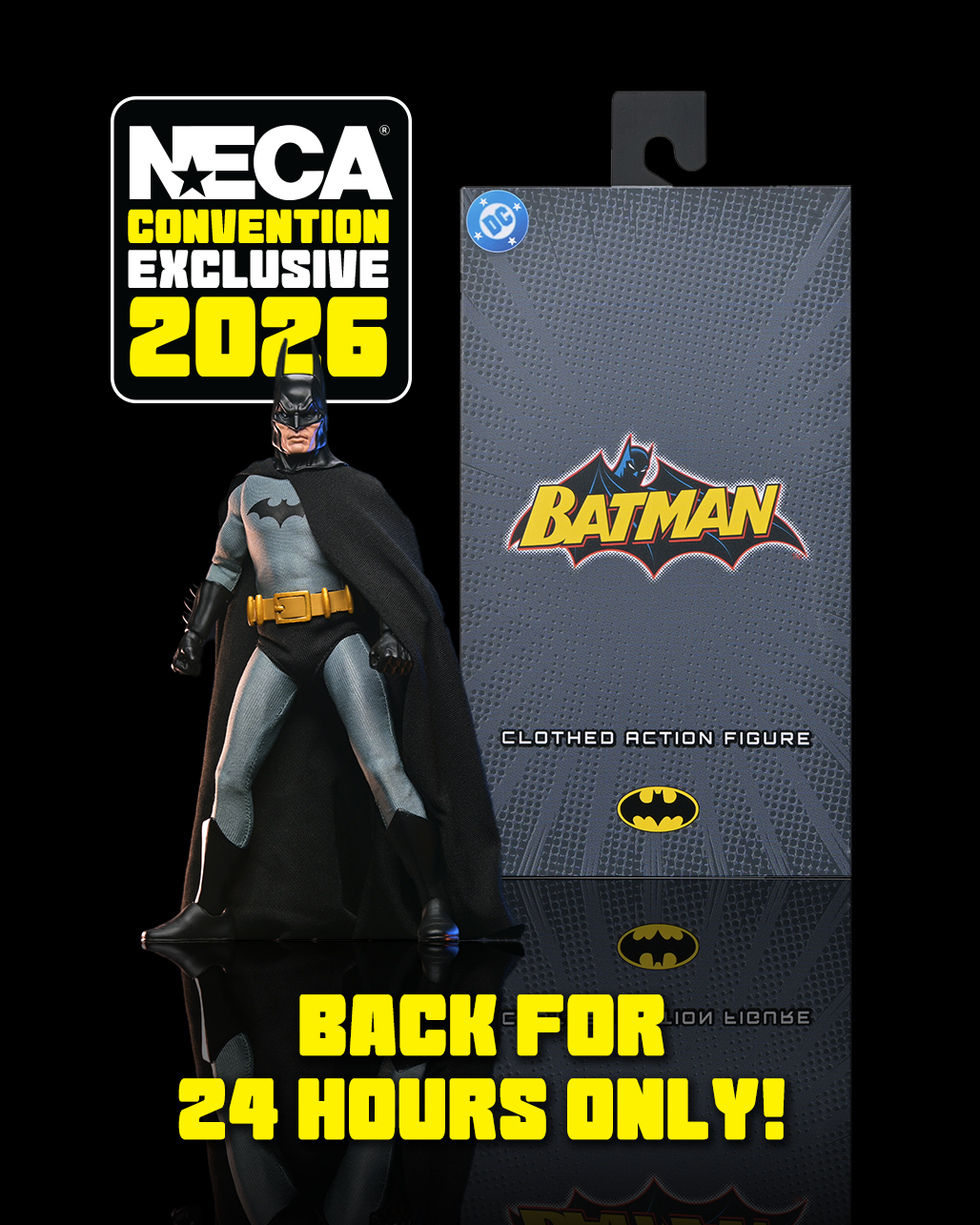DC Comics - Batman 8” Clothed Action Figure (2026 CON EXCLUSIVE) on the NECA Store