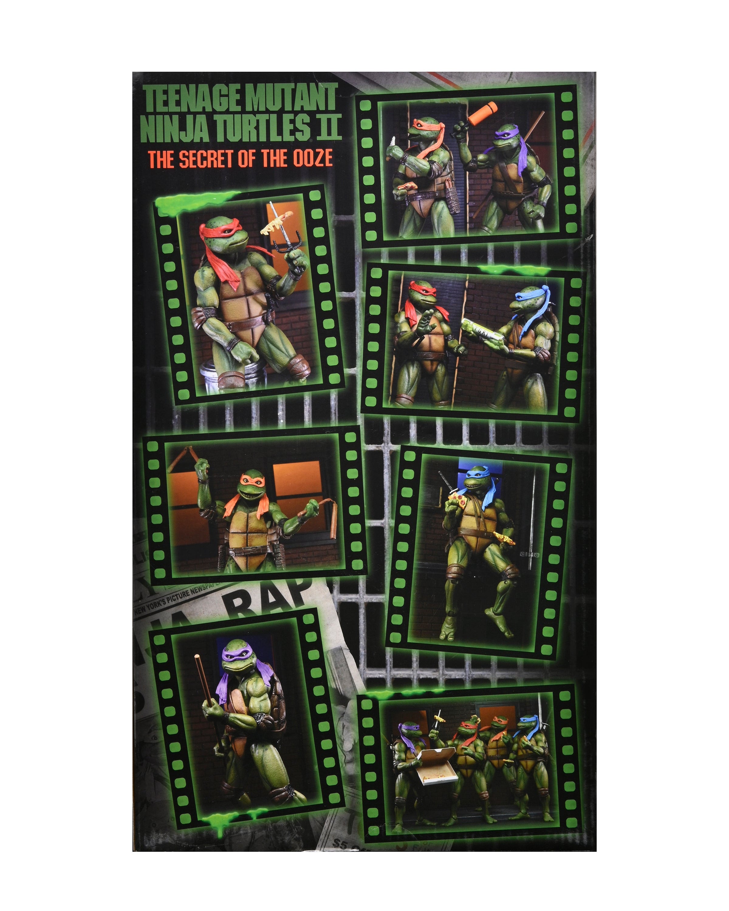 Teenage Mutant Ninja Turtles 2: Secret of the Ooze - Turtles 4-Pack in VHS packaging