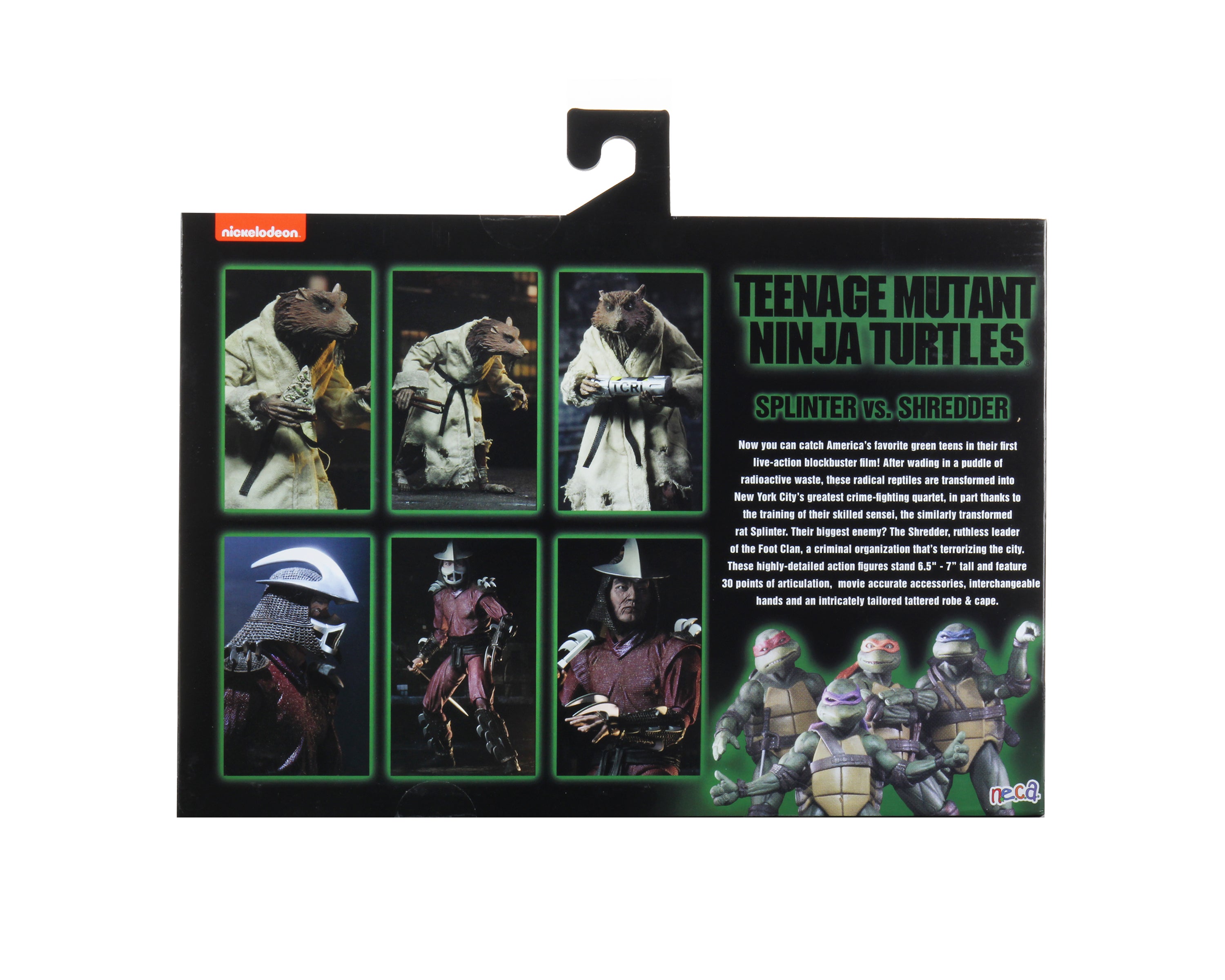 Teenage Mutant Ninja Turtles (1990 Movie) - Shredder & Splinter 7" Scale Action Figure 2-Pack - NECA