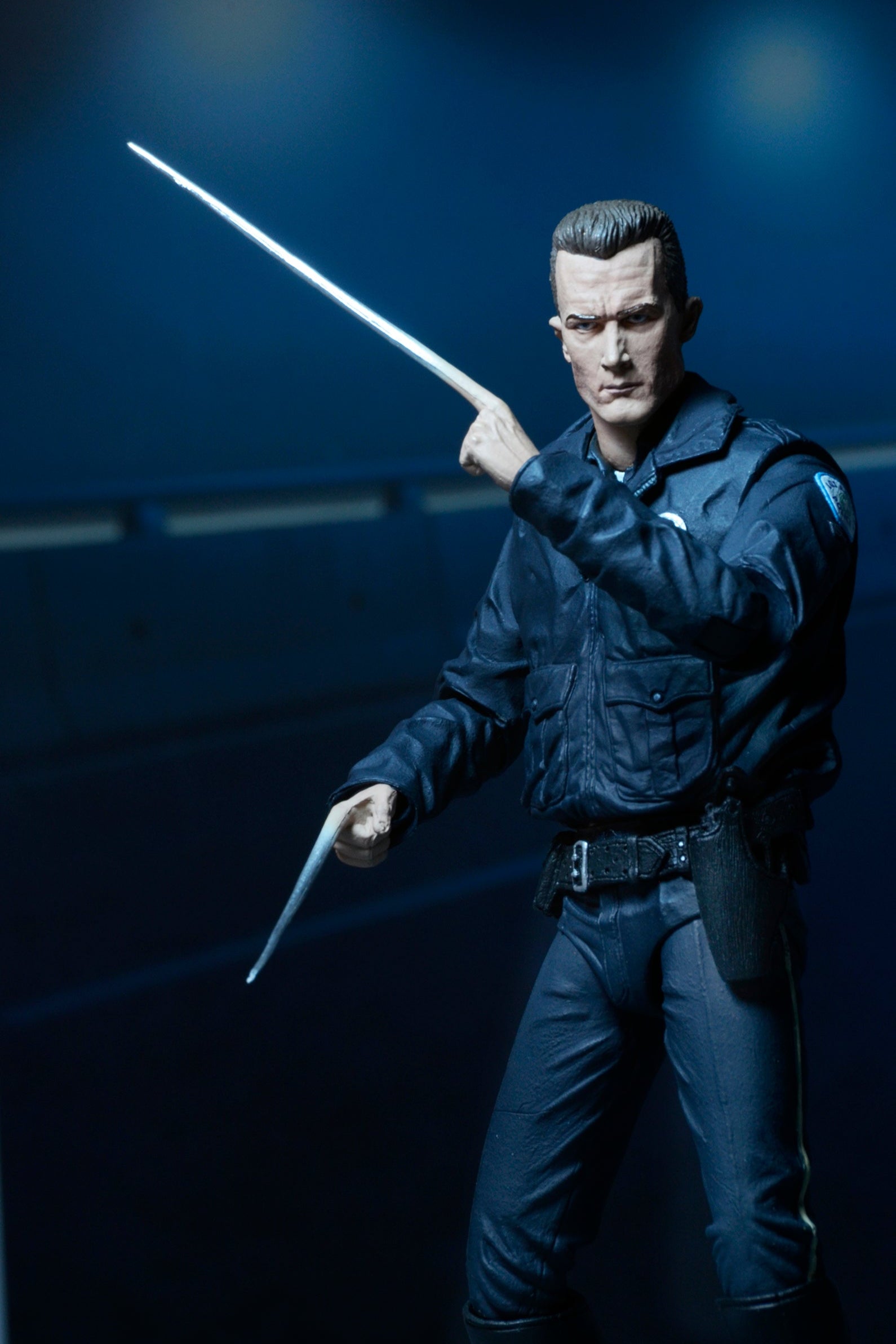 Terminator 2 - Ultimate T-1000 7” Scale Action Figure (Motorcycle Cop) - NECA