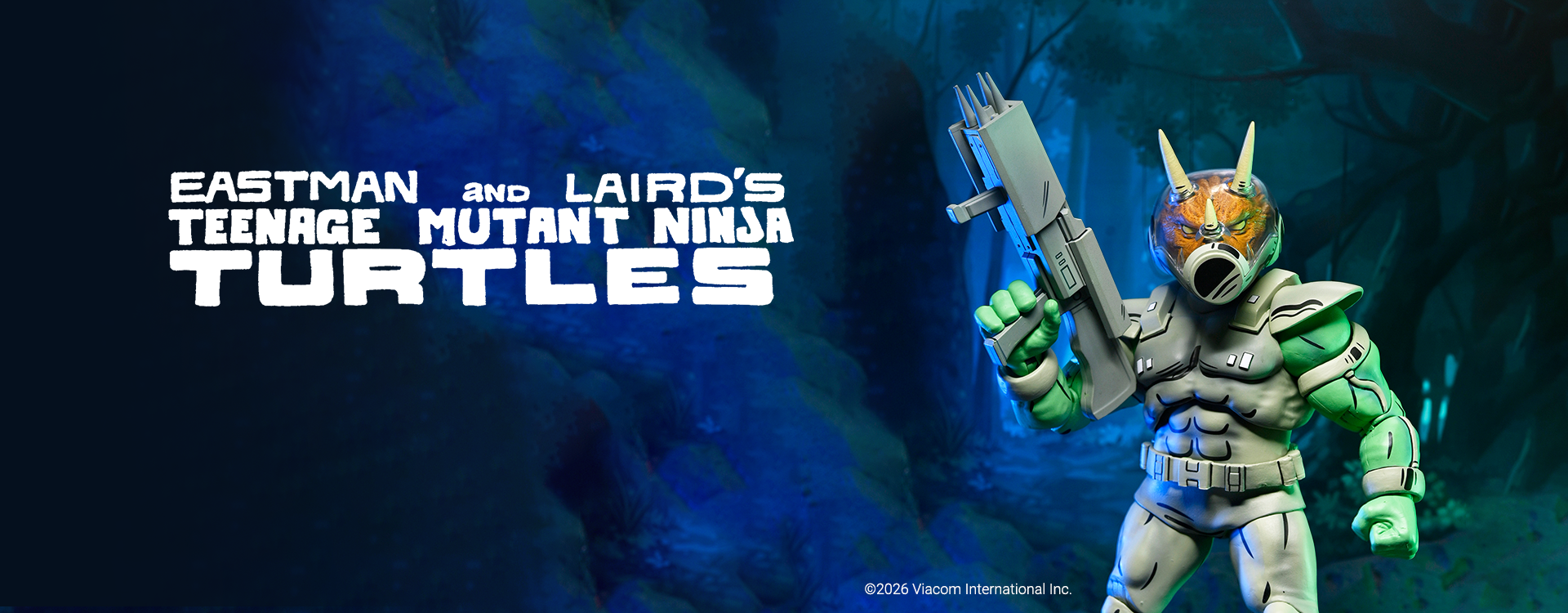 Teenage Mutant Ninja Turtles (Mirage Comics) - Shock Commando Triceraton 7” Scale Action Figure - NECA