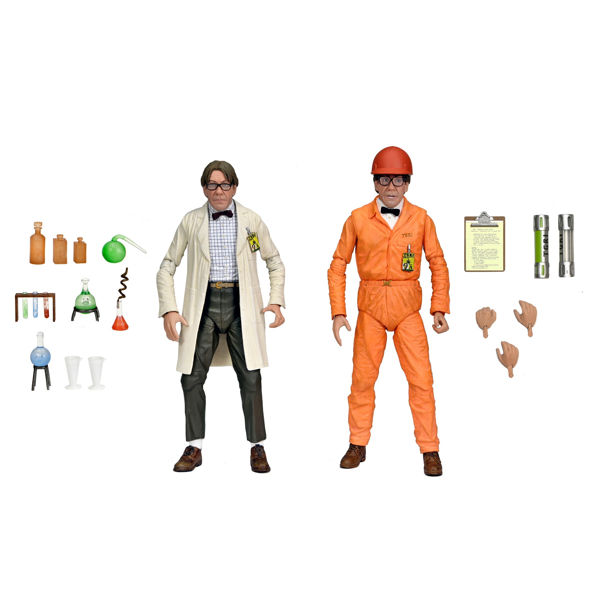 Teenage Mutant Ninja Turtles II: The Secret of the Ooze - Professor Perry 7" Scale Action Figure 2-Pack figure and accessories