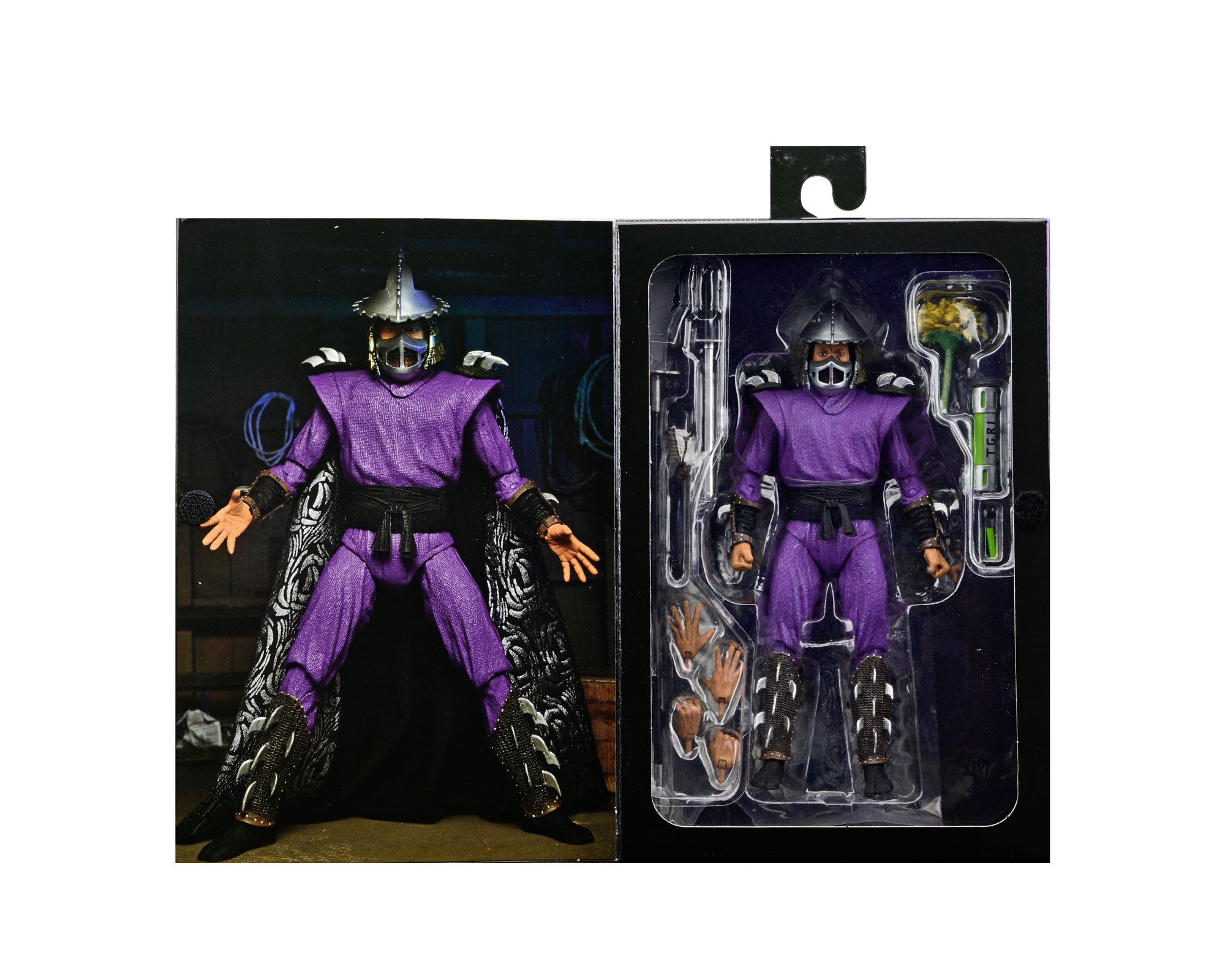 Teenage Mutant Ninja Turtles II: The Secret of the Ooze - Ultimate Shredder 7” Scale Action Figure packaging open