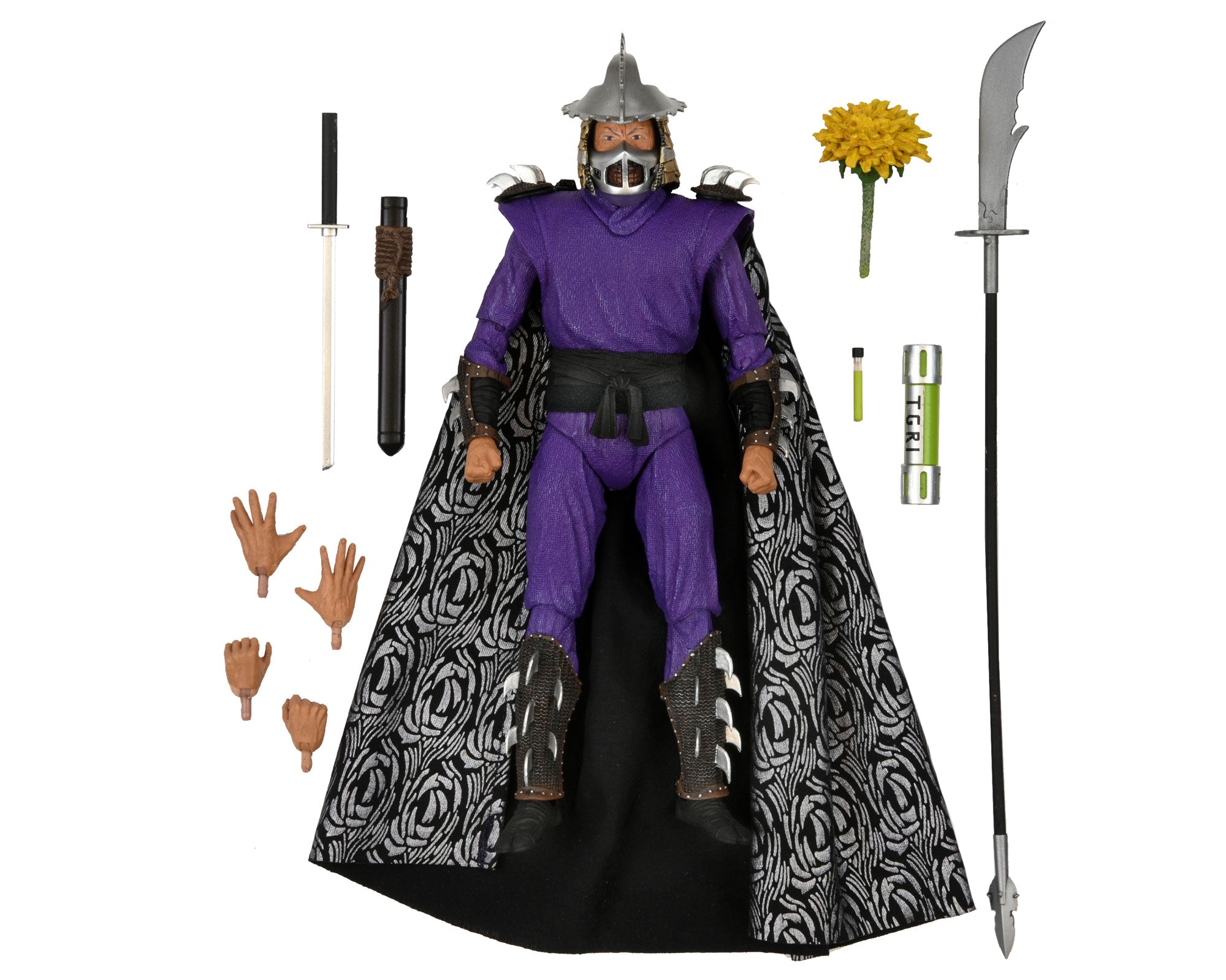 Teenage Mutant Ninja Turtles II: The Secret of the Ooze - Ultimate Shredder 7” Scale Action Figure with accessories
