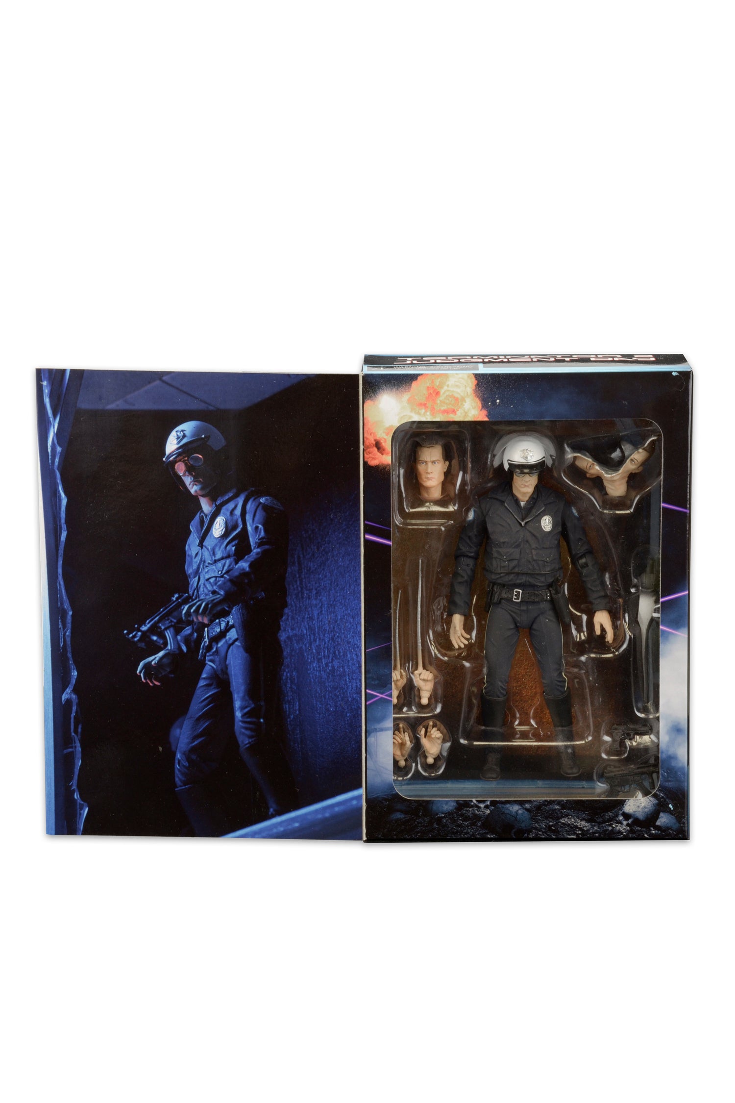 Terminator 2 - Ultimate T-1000 7” Scale Action Figure (Motorcycle Cop) - NECA