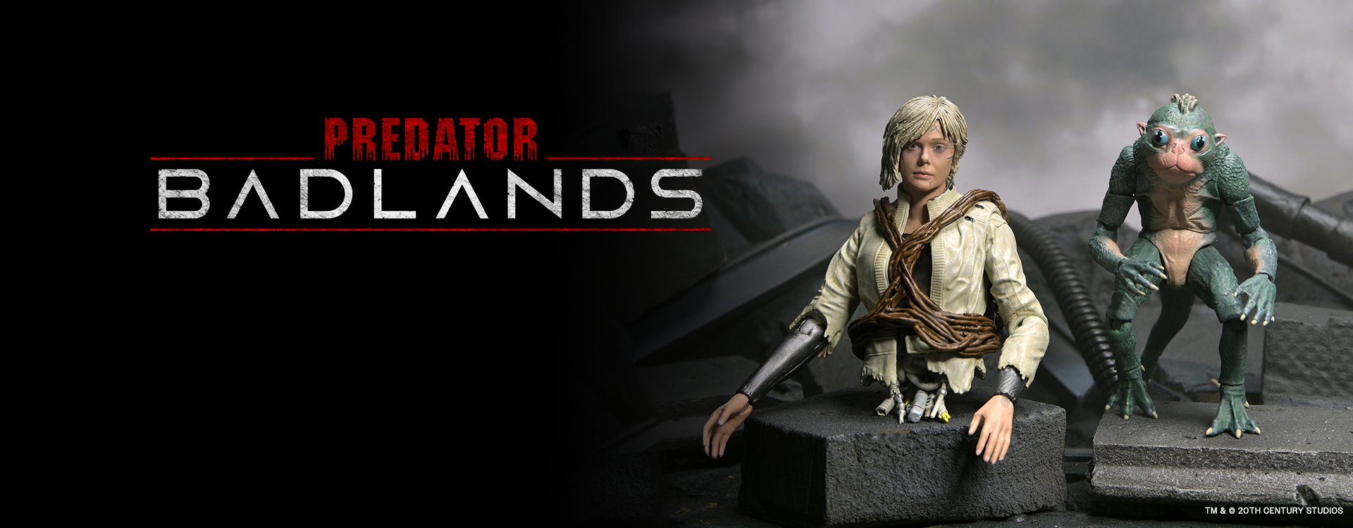 Predator: Badlands - Ultimate Thia & Bud 7" Scale Action Figures on the NECA Store - Featuring Bud