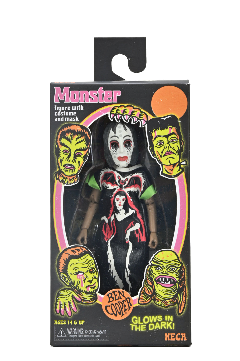 Ben Cooper Costume Kids Collection - Glow-in-the-Dark Vampire Girl 6" Costumed Action Figure - NECA