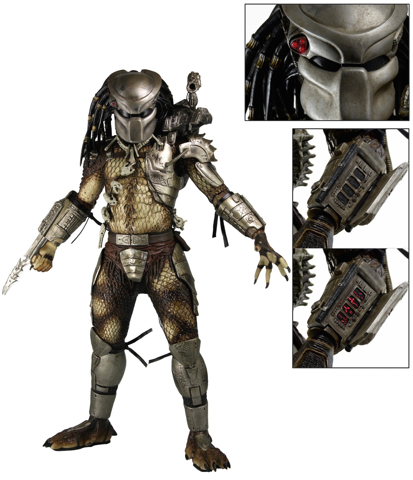NECA Predator Jungle Hunter フィギュア Predator - Jungle Hunter with LED Lights 1/4 Scale Action Figure