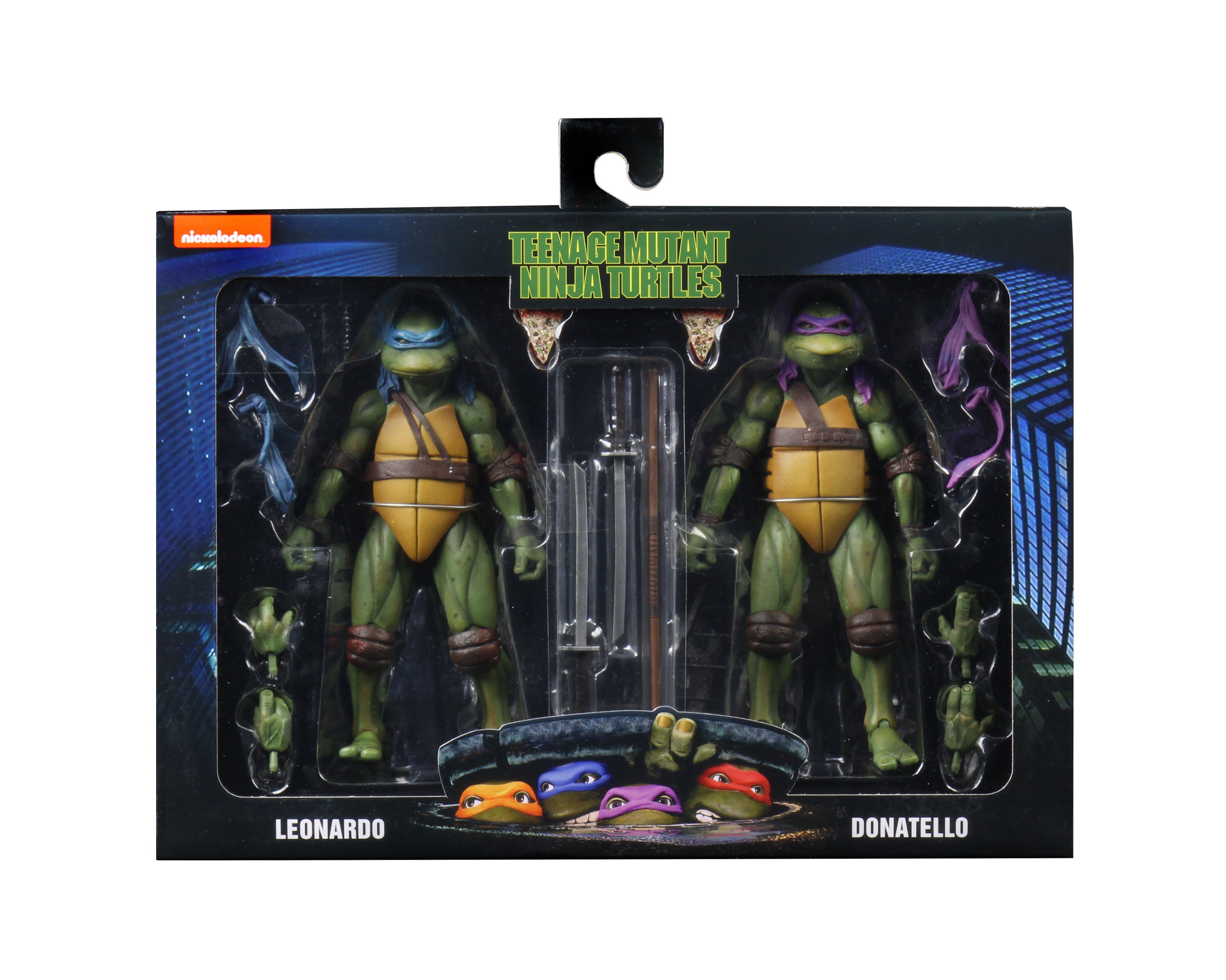 Teenage Mutant Ninja Turtles (1990 Movie) - Leonardo & Donatello 7” Scale-Action Figure (2-Pack) - NECA