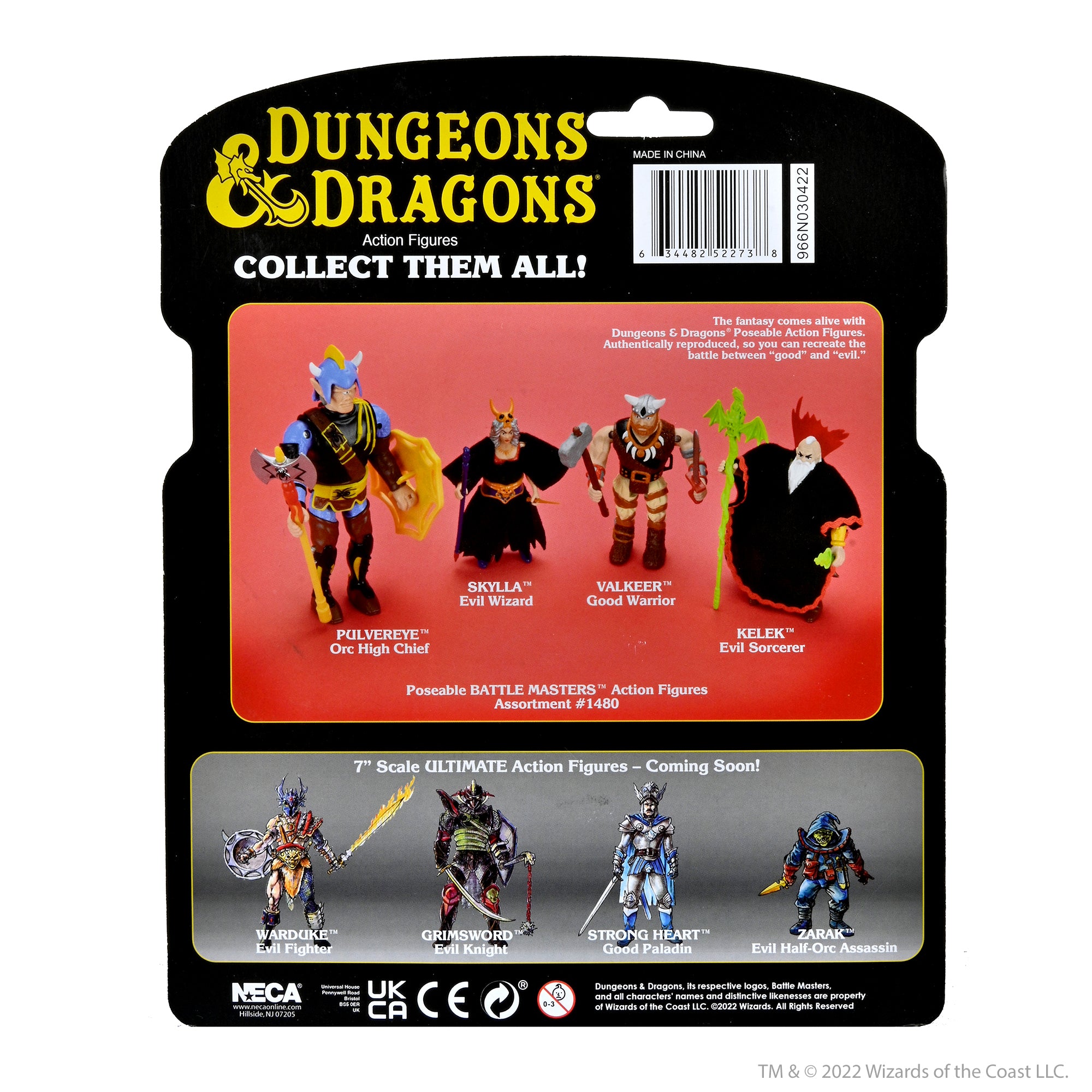 2022 CON EXCLUSIVE: Dungeons & Dragons - Lost Wave 4" Scale Action Figures 4 Pack