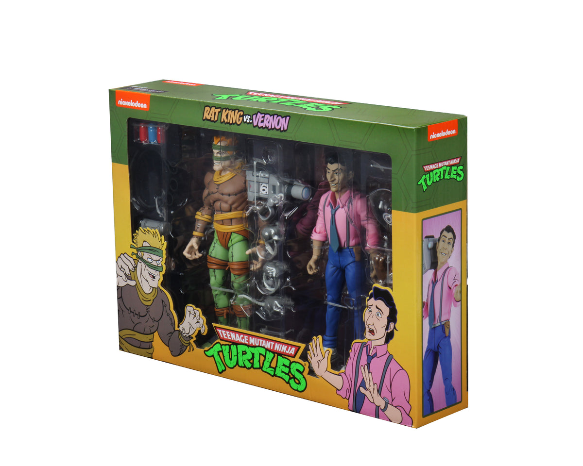 Teenage Mutant Ninja Turtles (Cartoon) – Rat King & Vernon 7” Scale Action Figure (2-Pack) - NECA
