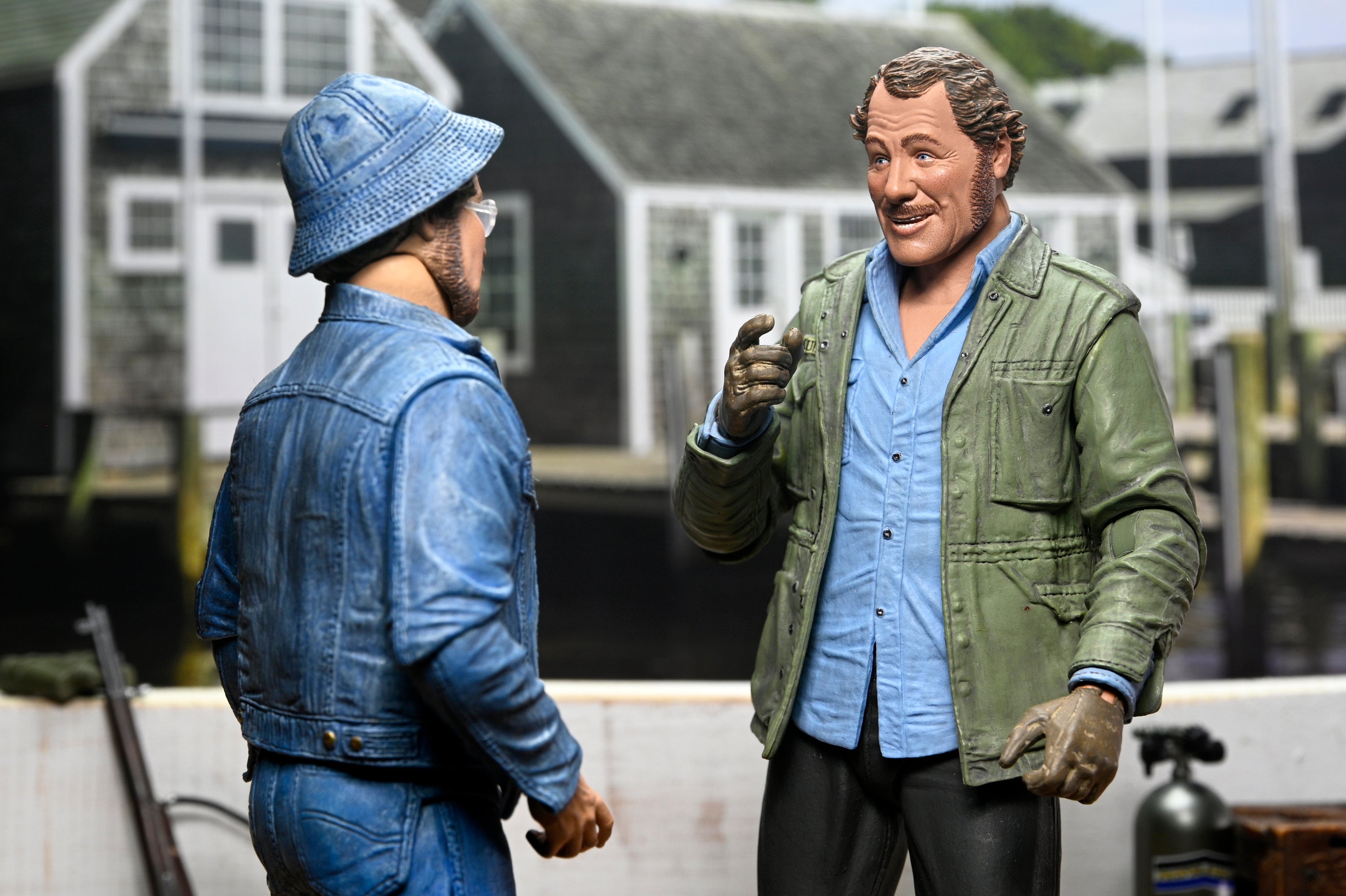 Jaws - 50th Anniversary Ultimate Matt Hooper (Amity Arrival) and Sam Quint 7” Scale Action Figure Bundle - NECA