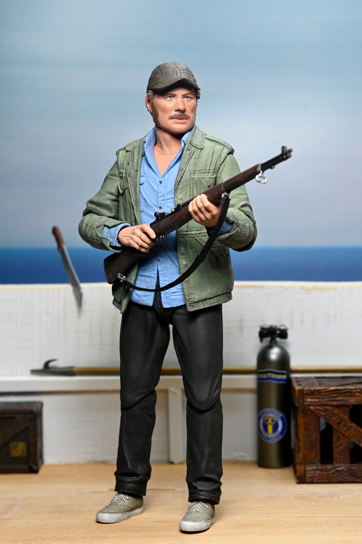 Jaws - 50th Anniversary Ultimate Sam Quint 7” Scale Action Figure - NECA