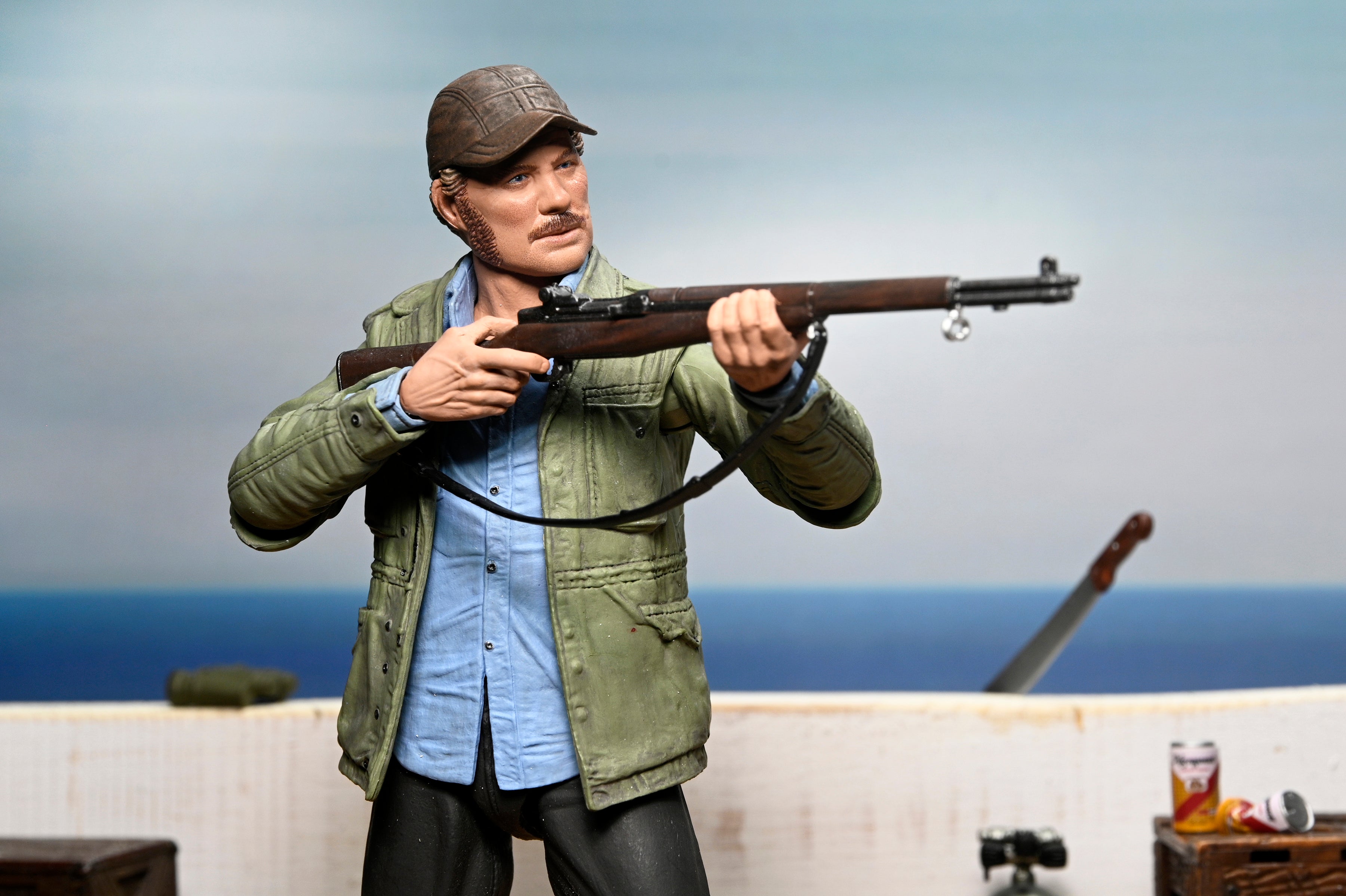 Jaws - 50th Anniversary Ultimate Sam Quint 7” Scale Action Figure - NECA