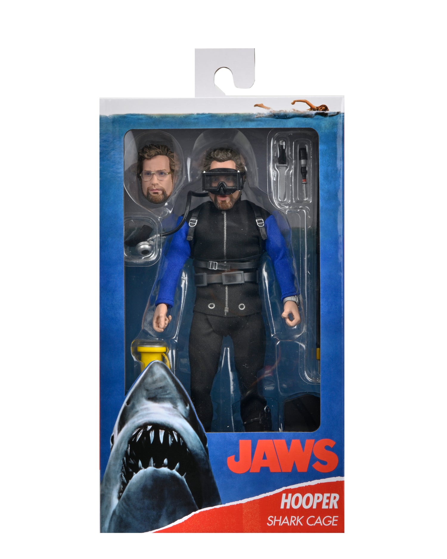 Jaws - Matt Hooper (Shark Cage) 8&quot; Clothed Action Figure - NECA