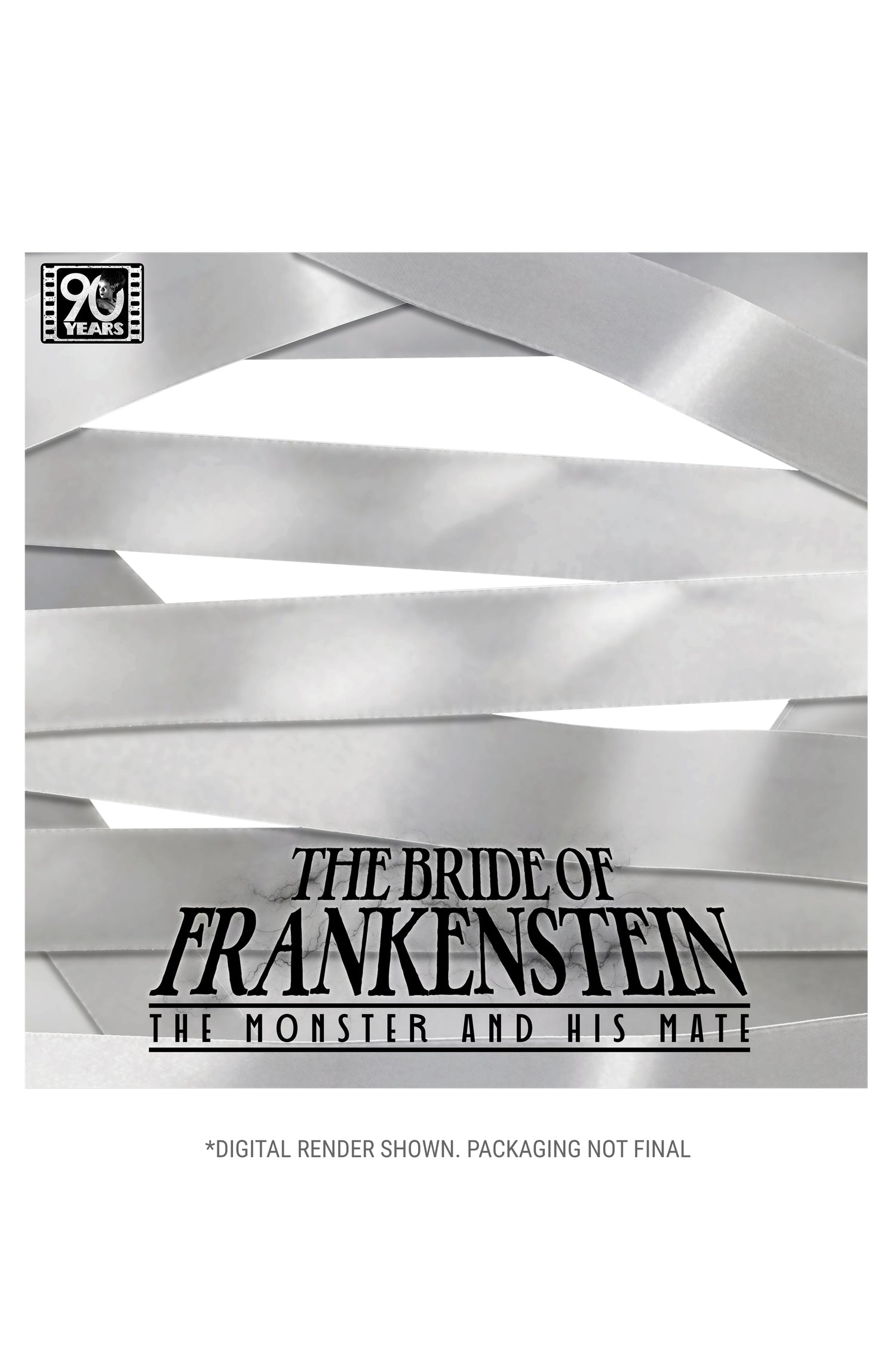Universal Monsters - The Bride of Frankenstein 90th Anniversary The Monster and His Mate 7” Scale Action Figure 2-Pack - NECA - outside slipcover packaging