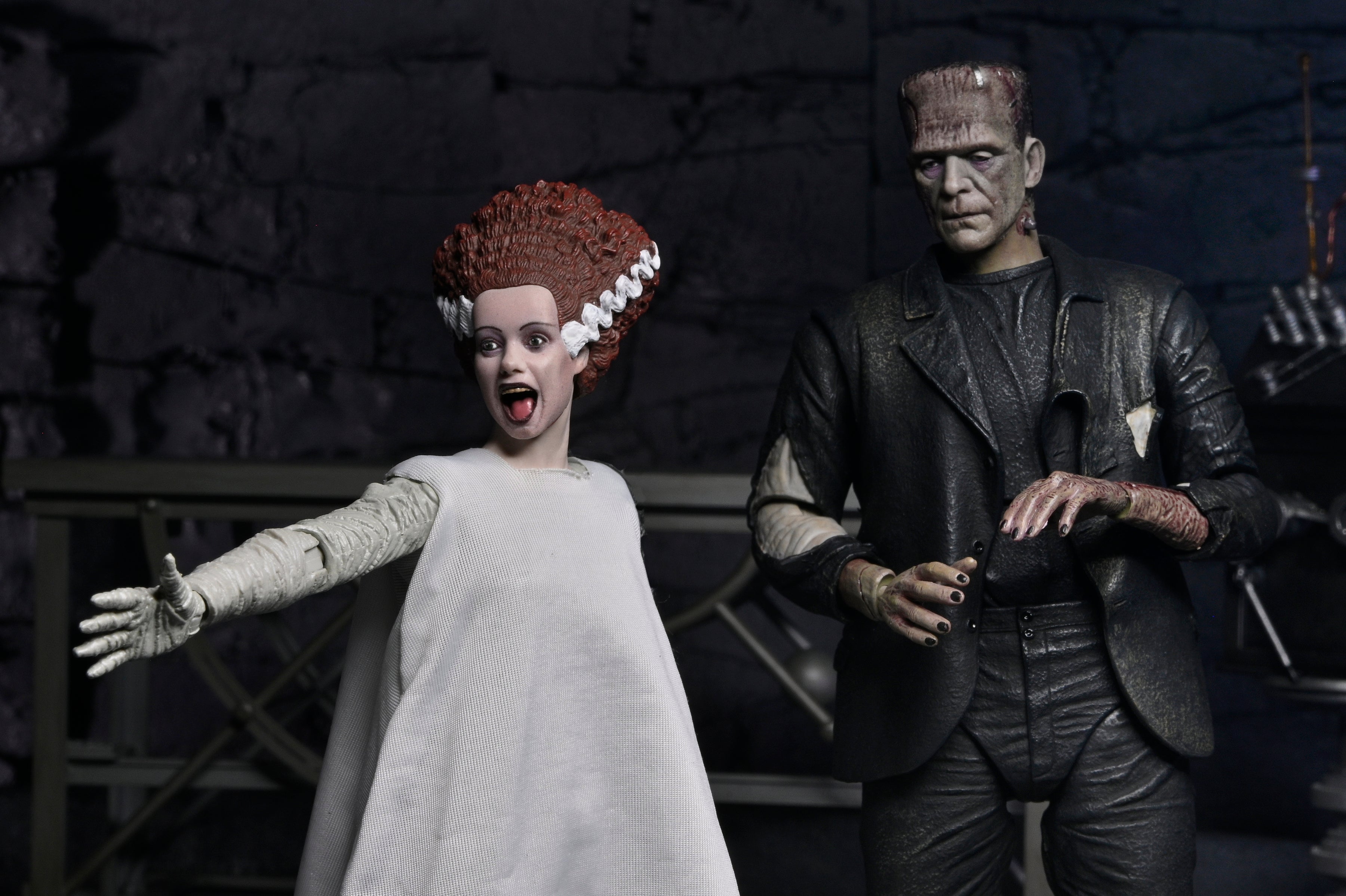 Universal Monsters - The Bride of Frankenstein 90th Anniversary The Monster and His Mate 7” Scale Action Figure 2-Pack - NECA