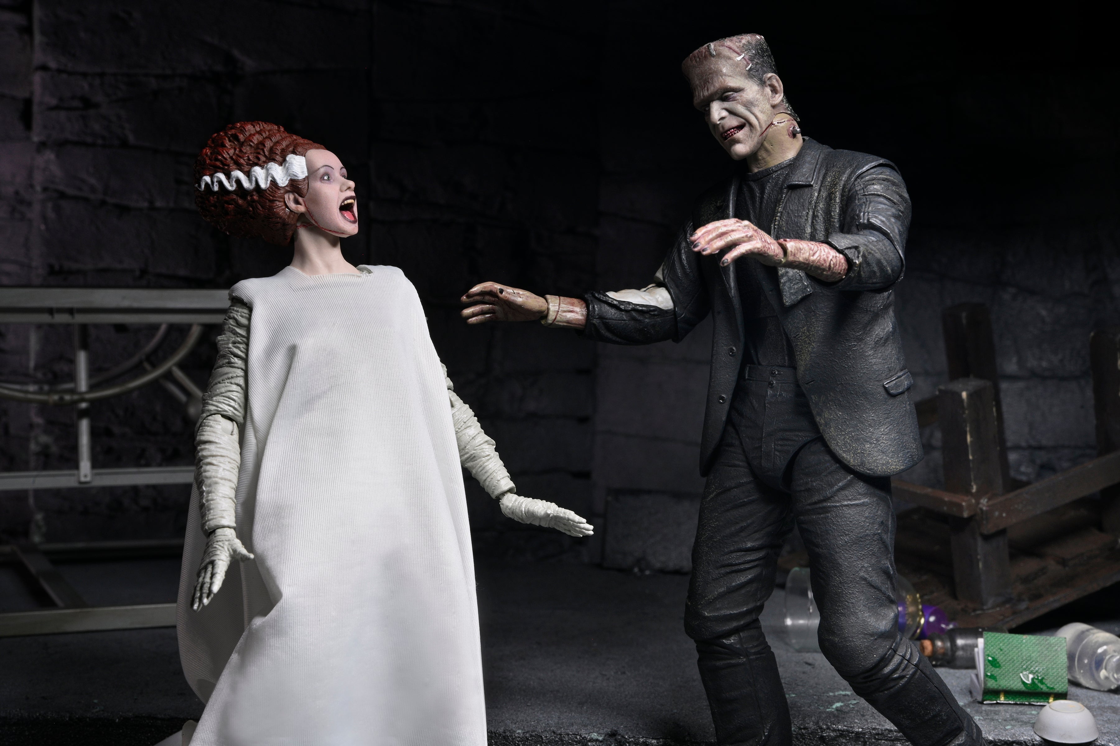 Universal Monsters - The Bride of Frankenstein 90th Anniversary The Monster and His Mate 7” Scale Action Figure 2-Pack - NECA