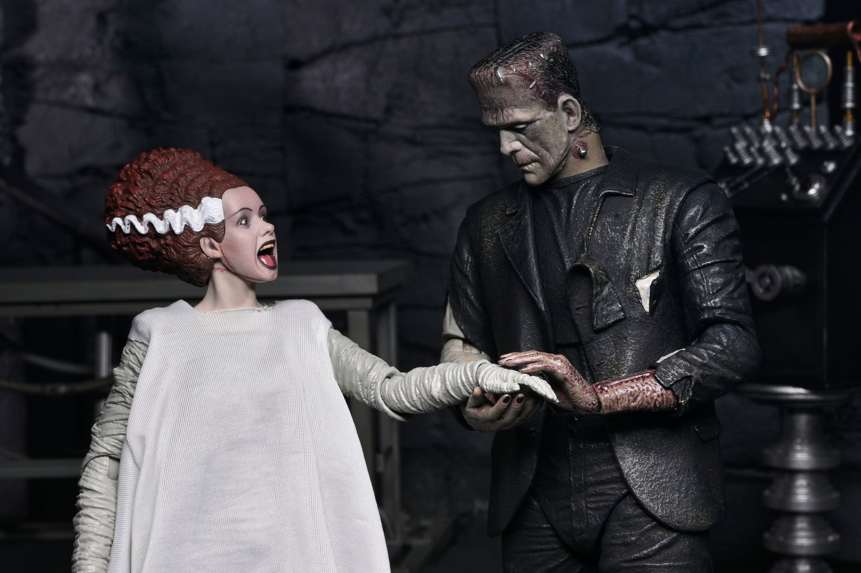 Universal Monsters - The Bride of Frankenstein 90th Anniversary The Monster and His Mate 7” Scale Action Figure 2-Pack - NECA