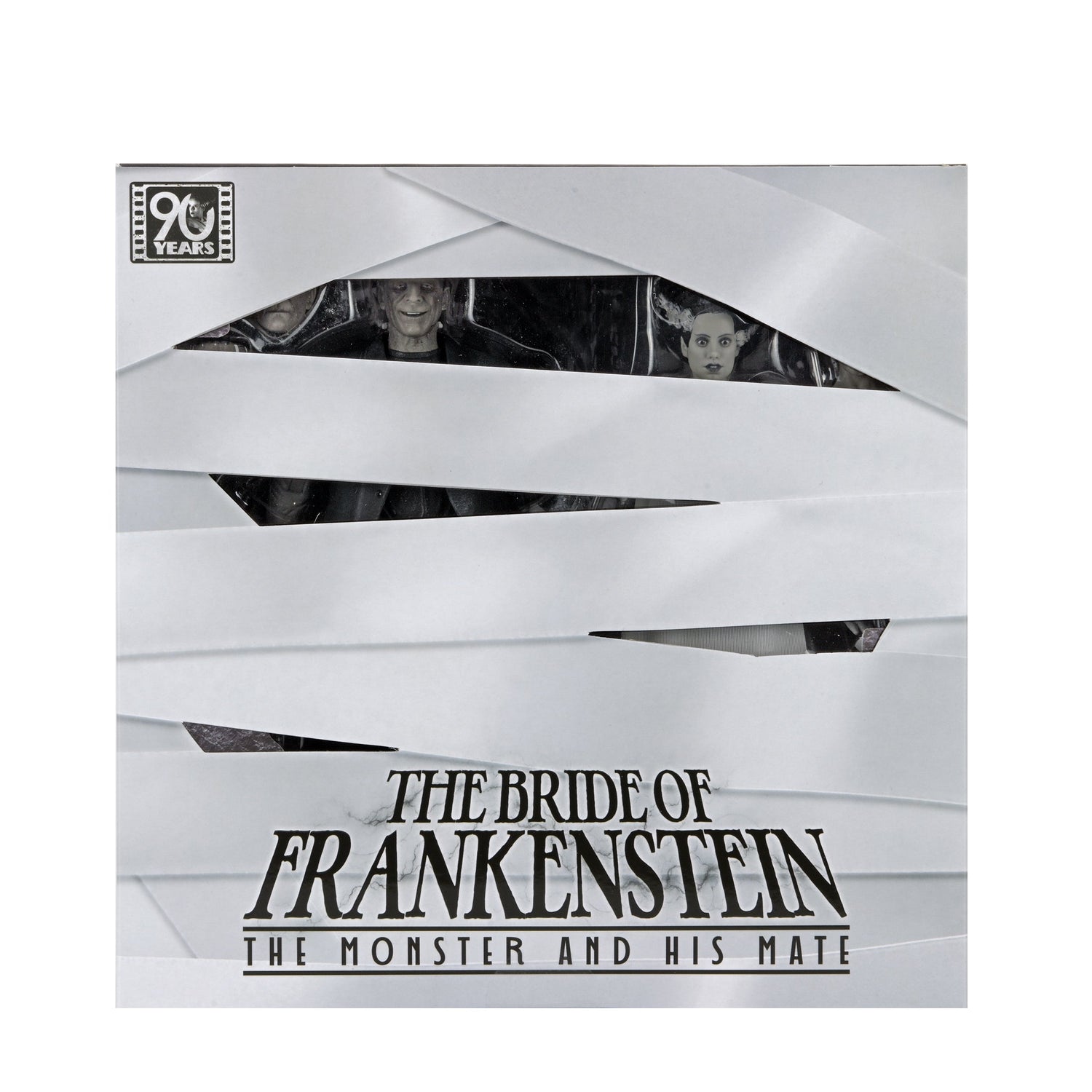 Universal Monsters - The Bride of Frankenstein 90th Anniversary The Monster and His Mate 7" Scale Action Figure 2-Pack (Black &amp; White) on the NECA Store