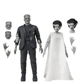 Universal Monsters - The Bride of Frankenstein 90th Anniversary The Monster and His Mate 7" Scale Action Figure 2-Pack (Black & White) on the NECA Store