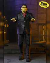 Universal Monsters - Frankenstein, Wolfman, Mummy & Dracula (Classic Movie Monsters) 7” Scale Action Figure Bundle - NECA - Shown: Frankenstein