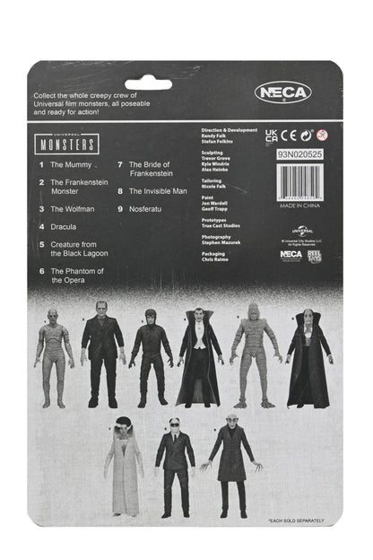 Universal Monsters - 90th Anniversary Glow-in-the-Dark Retro Bride of Frankenstein 7” Scale Action Figure (2025 Con Exclusive) - NECA