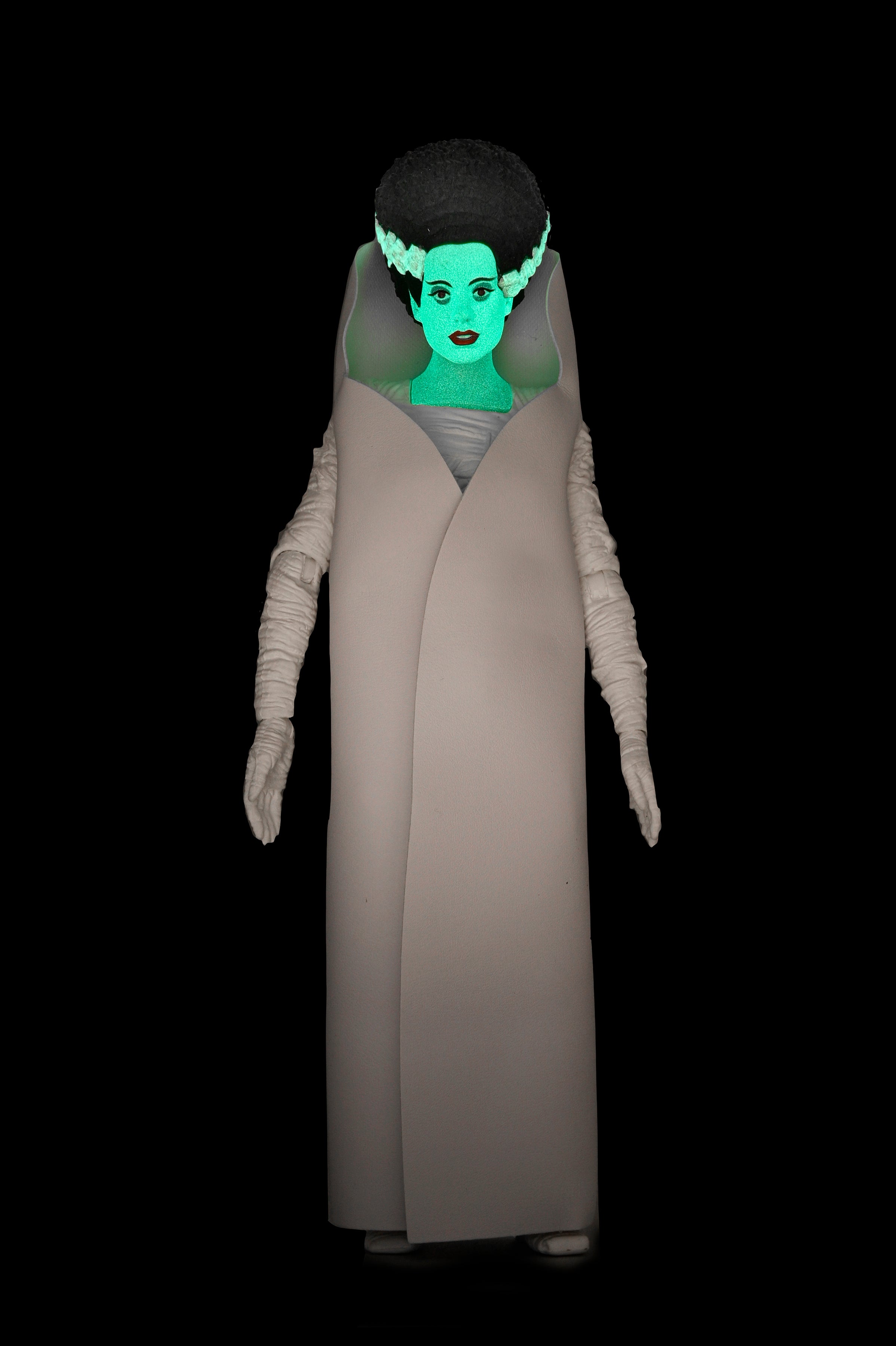 Universal Monsters - 90th Anniversary Glow-in-the-Dark Retro Bride of Frankenstein 7” Scale Action Figure (2025 Con Exclusive) - NECA