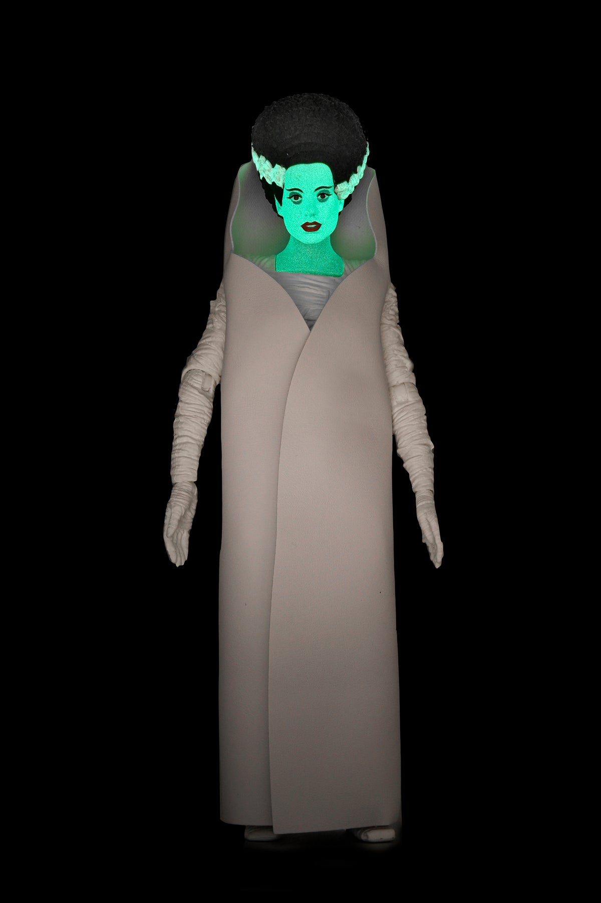 Universal Monsters - 90th Anniversary Glow-in-the-Dark Retro Bride of Frankenstein 7” Scale Action Figure (2025 Con Exclusive) - NECA