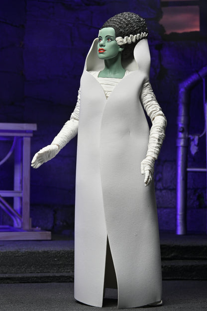 Universal Monsters - 90th Anniversary Glow-in-the-Dark Retro Bride of Frankenstein 7” Scale Action Figure (2025 Con Exclusive) - NECA