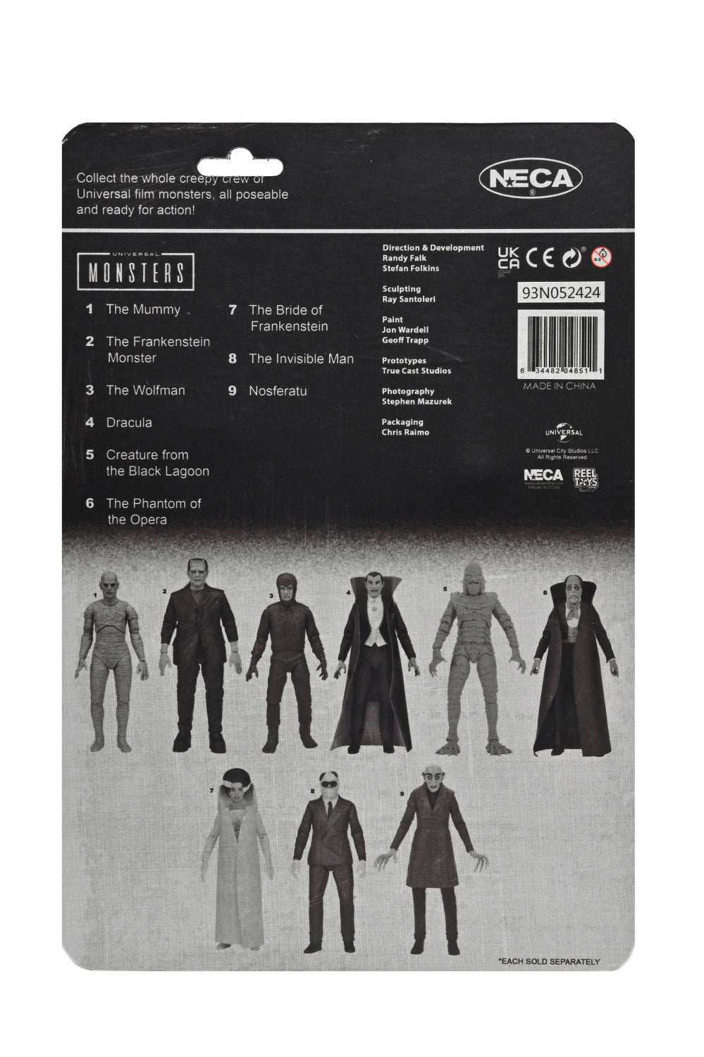 Universal Monsters – Glow-in-the-Dark Retro Invisible Man 7” Scale Action Figure (2024 Con Exclusive) - NECA