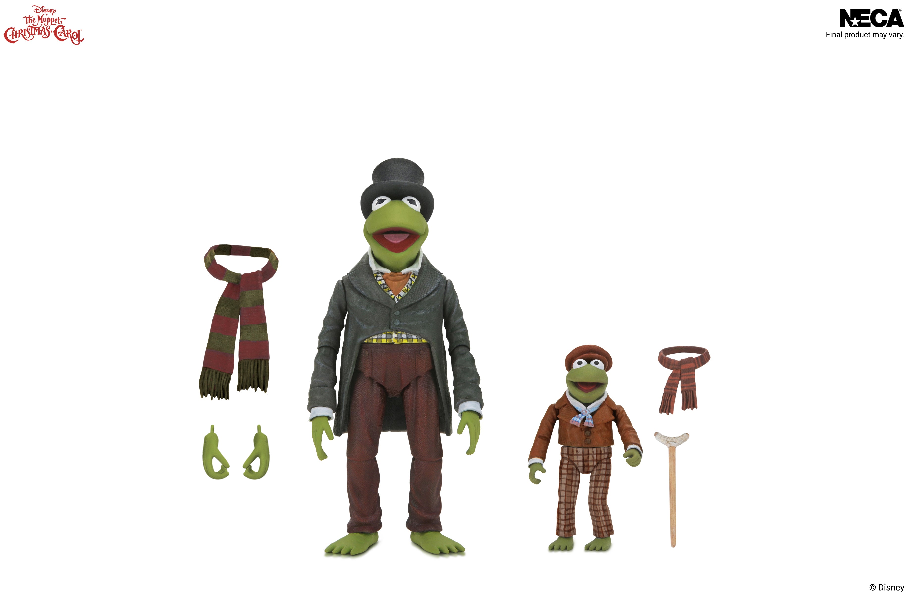 The Muppets - The Muppet Christmas Carol Ultimate Kermit as Bob Cratchit and Robin as Tiny Tim 7” Scale Action Figure 2-Pack on the NECA Store