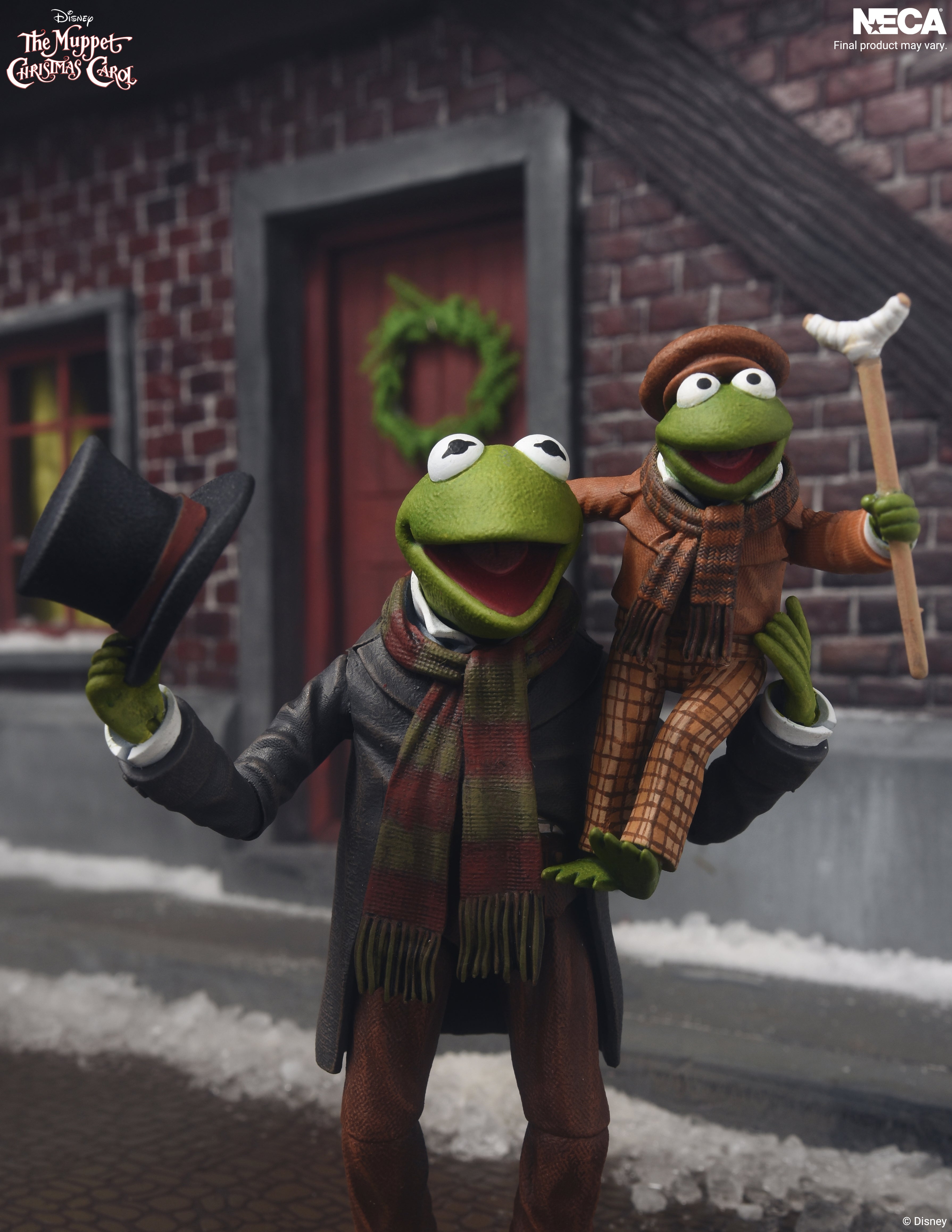 The Muppets - The Muppet Christmas Carol Ultimate Kermit as Bob Cratchit and Robin as Tiny Tim 7” Scale Action Figure 2-Pack on the NECA Store