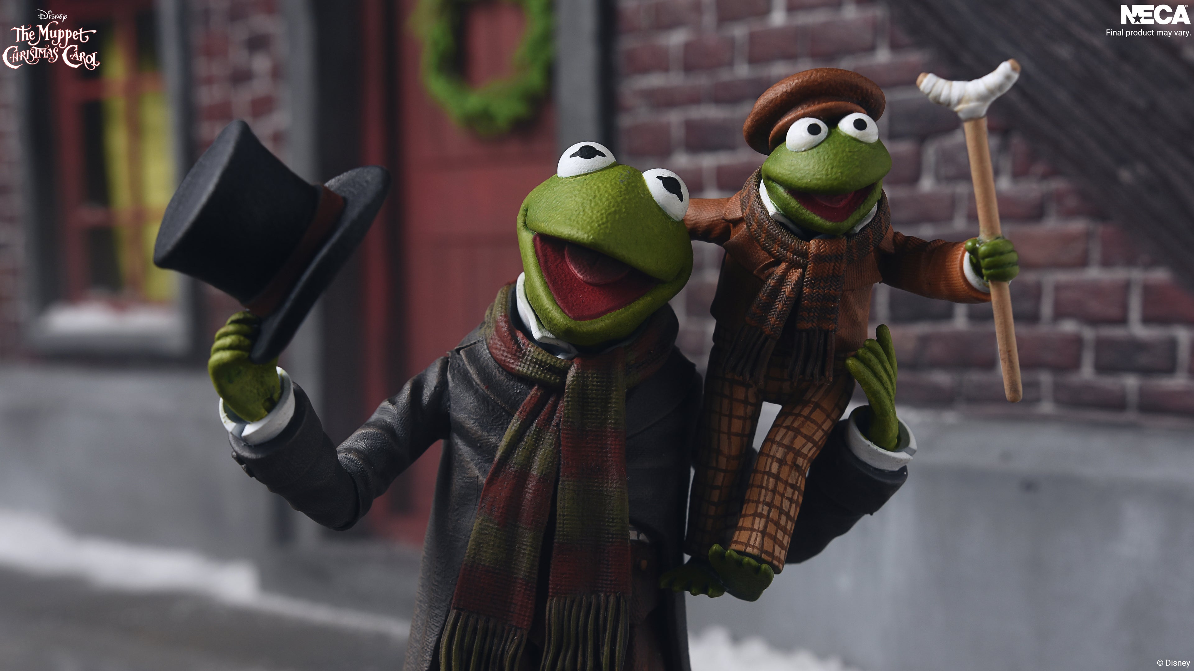 The Muppets - The Muppet Christmas Carol Ultimate Kermit as Bob Cratchit and Robin as Tiny Tim 7” Scale Action Figure 2-Pack on the NECA Store