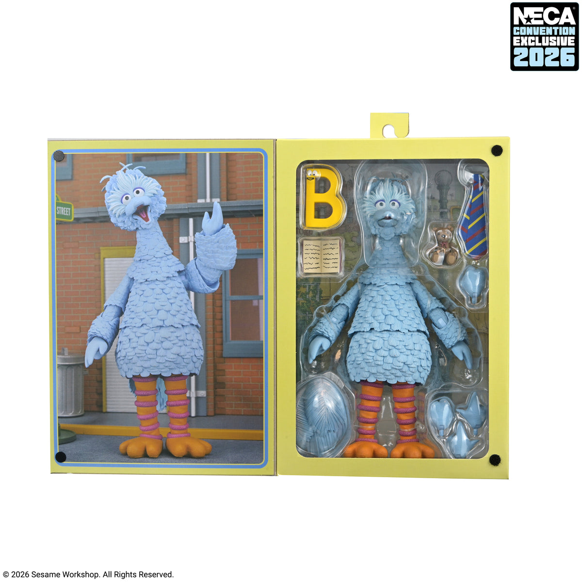 Sesame Street - Ultimate Big Bird (Blue Version) 7” Scale Action Figure (2026 CON EXCLUSIVE) on the NECA Store
