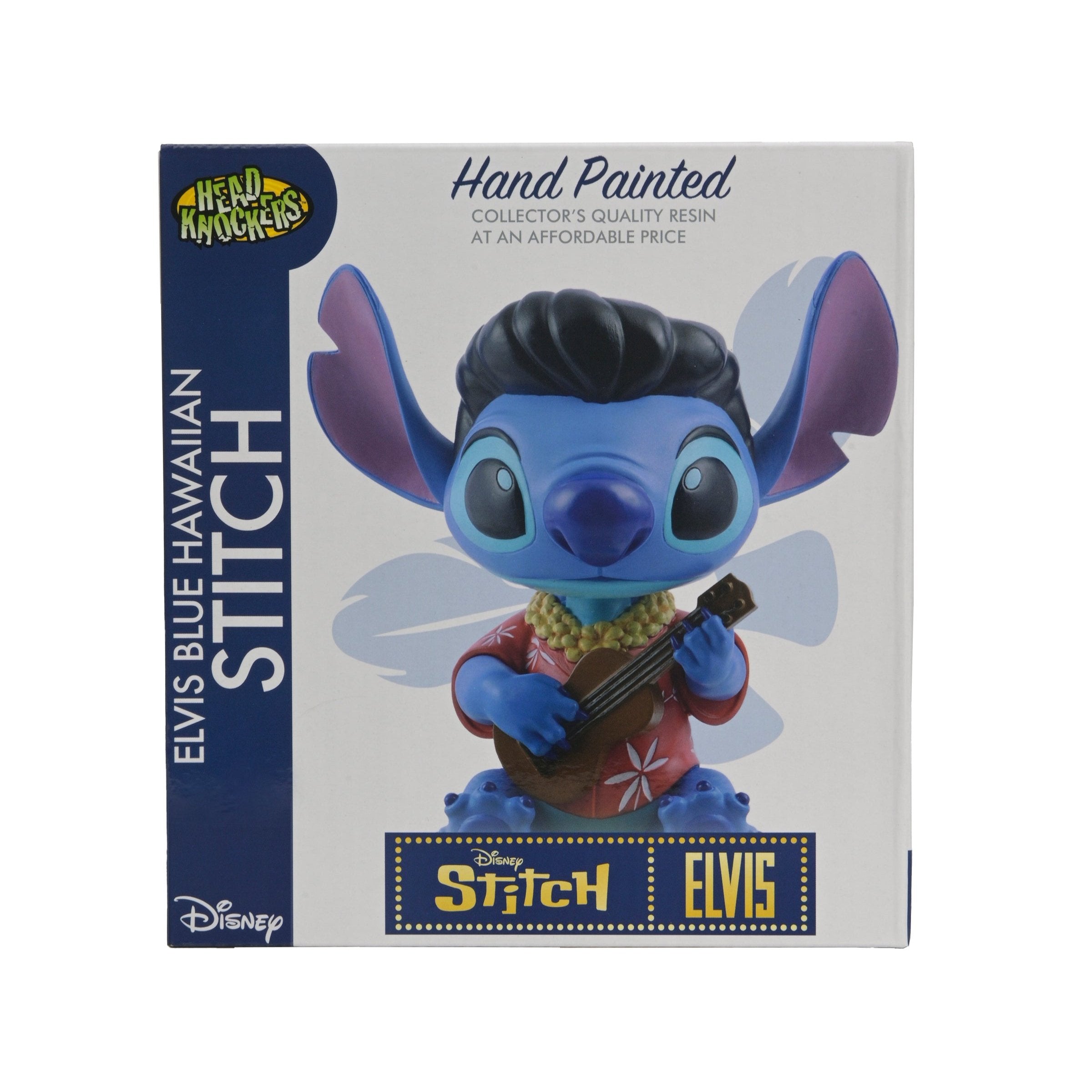 Disney Lilo &amp; Stitch - Elvis Blue Hawaiian Stitch Head Knocker - NECA