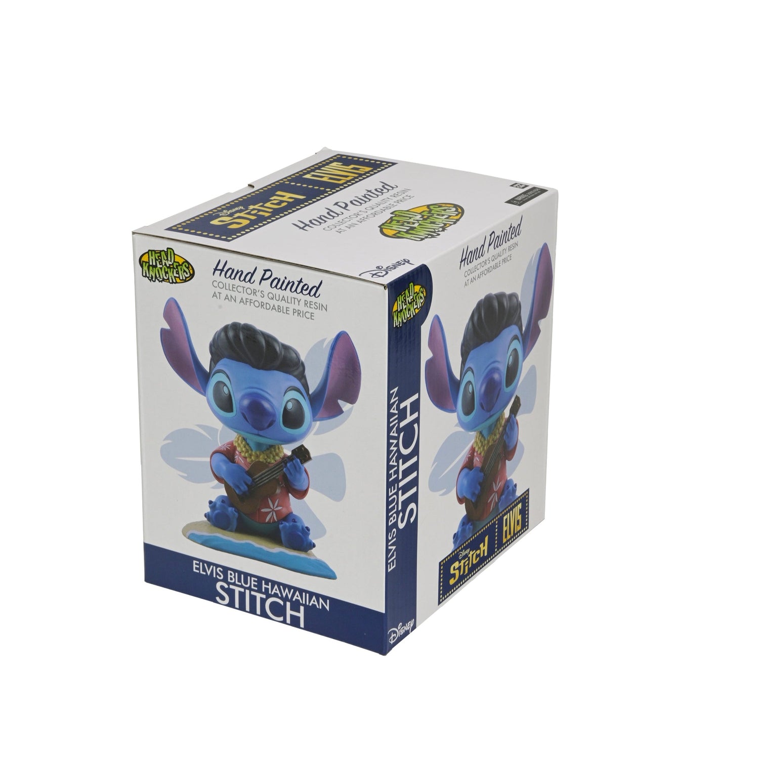 Disney Lilo &amp; Stitch - Elvis Blue Hawaiian Stitch Head Knocker - NECA