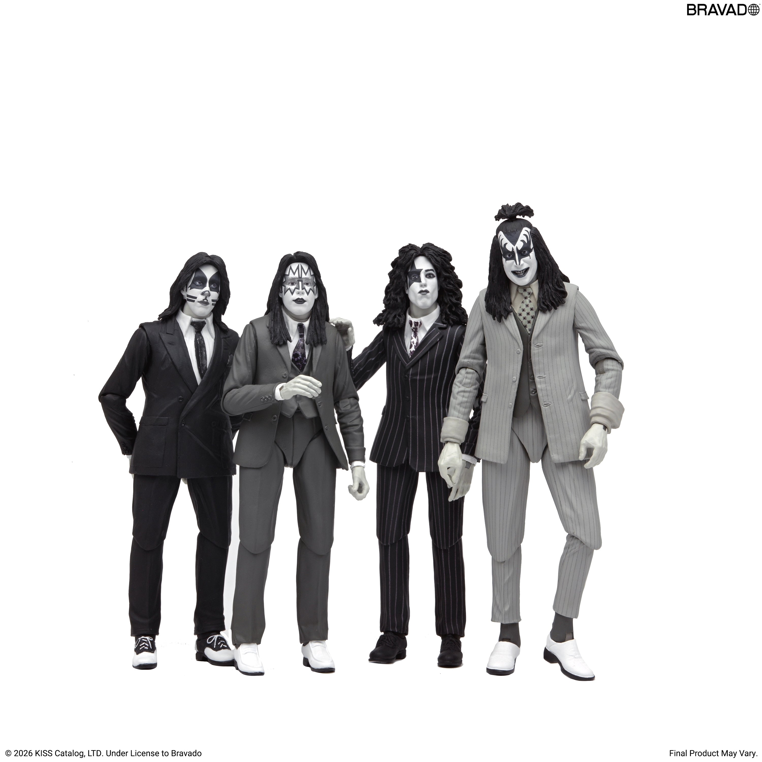 KISS - Dressed to Kill Album Cover 7" Scale Action Figure 4-Pack on the NECA Store