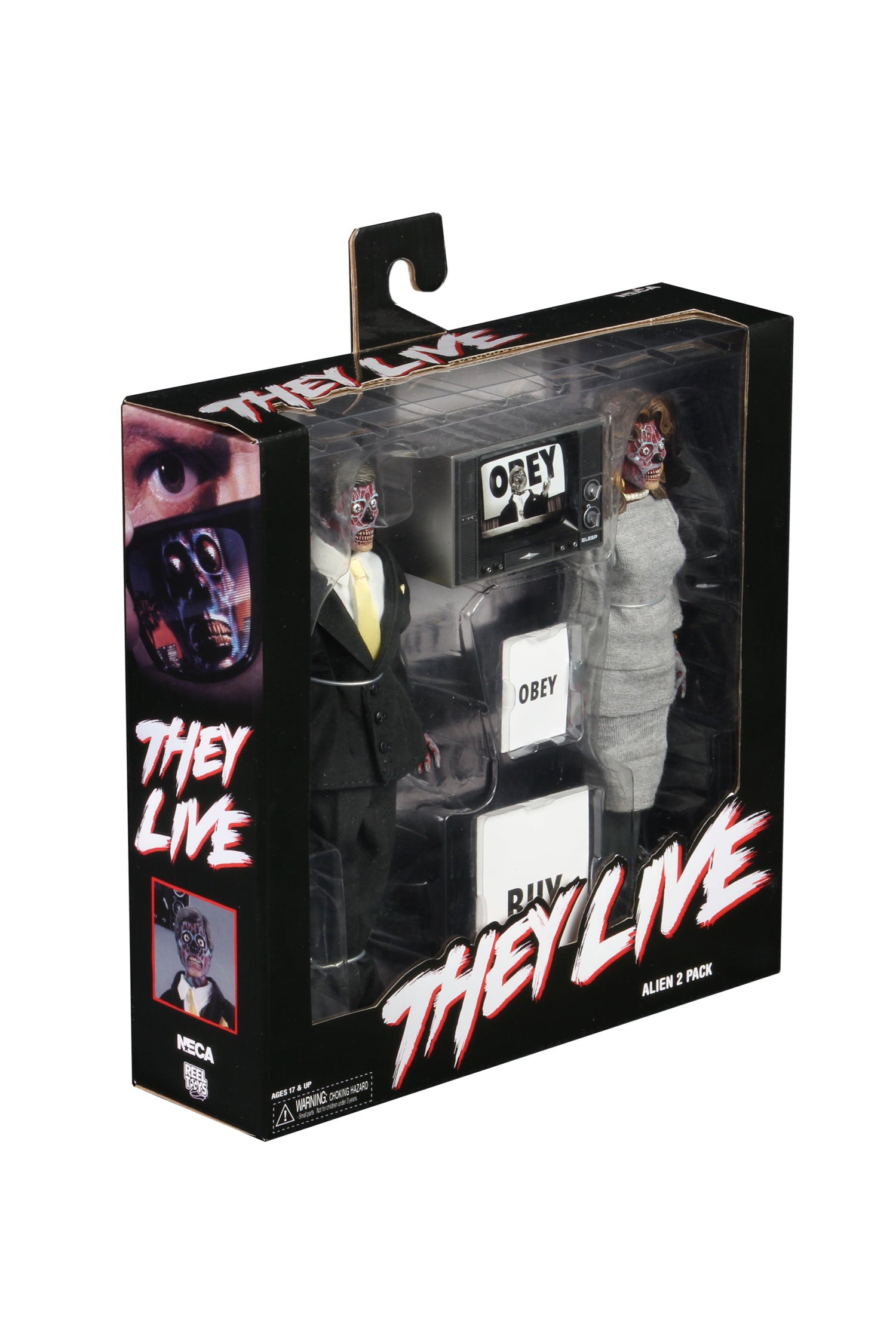 They Live - 8&quot; Clothed Action Figures (Alien 2-Pack)