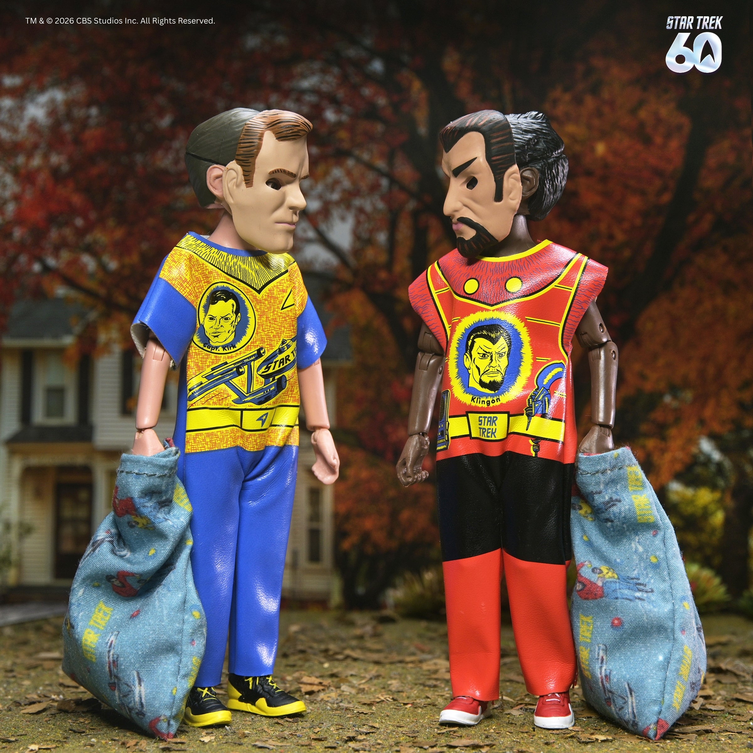Star Trek x Ben Cooper Costume Kids Collection - Kirk and Klingon 6" Costumed Action Figures (SERIES 14) - NECA