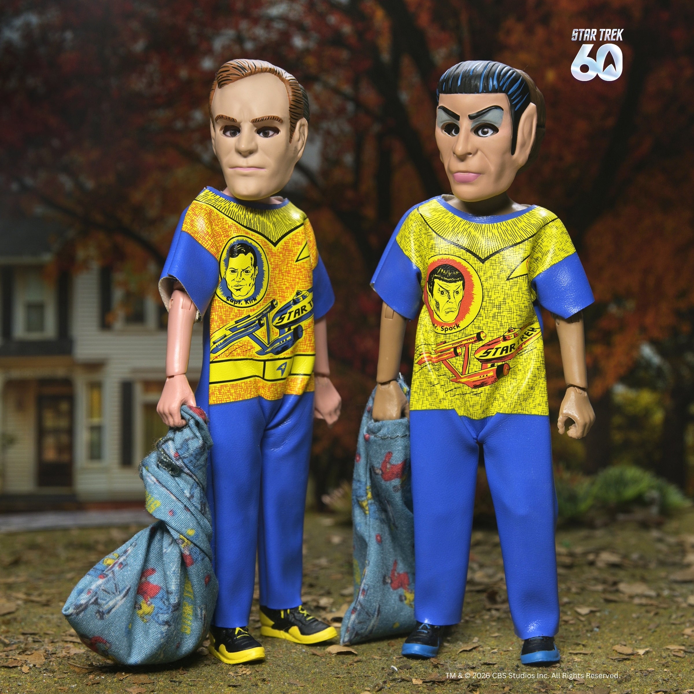 Star Trek x Ben Cooper Costume Kids Collection - Kirk and Spock 6" Costumed Action Figures (SERIES 14) - NECA