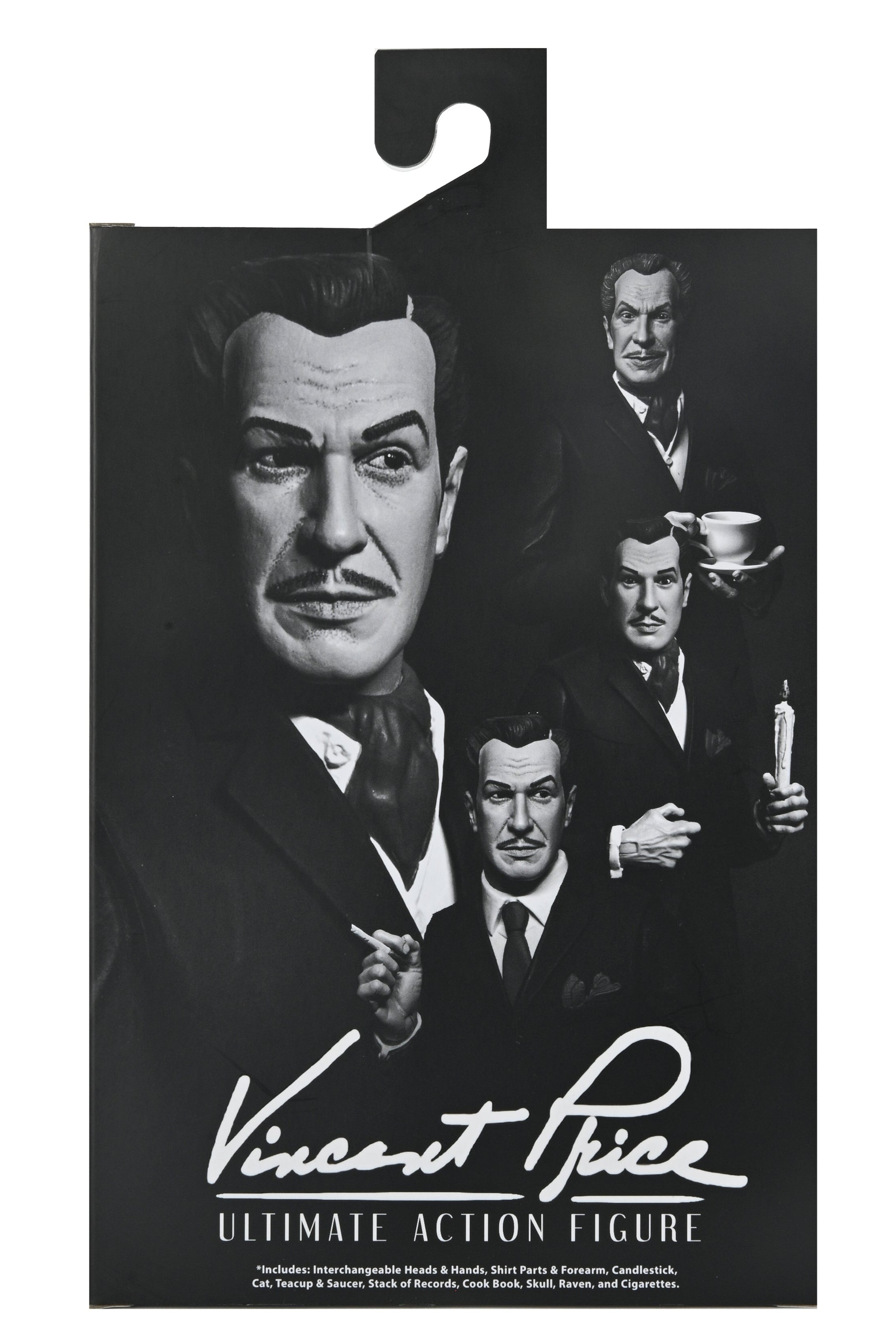 Ultimate Vincent Price 7&quot; Scale Action Figure (Black &amp; White) - NECA