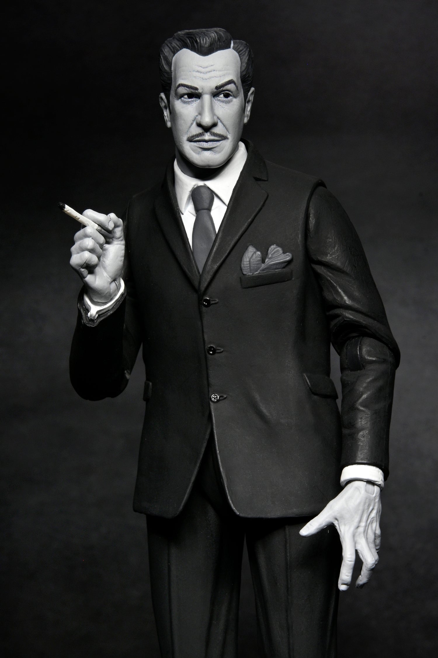 Ultimate Vincent Price 7&quot; Scale Action Figure (Black &amp; White) - NECA