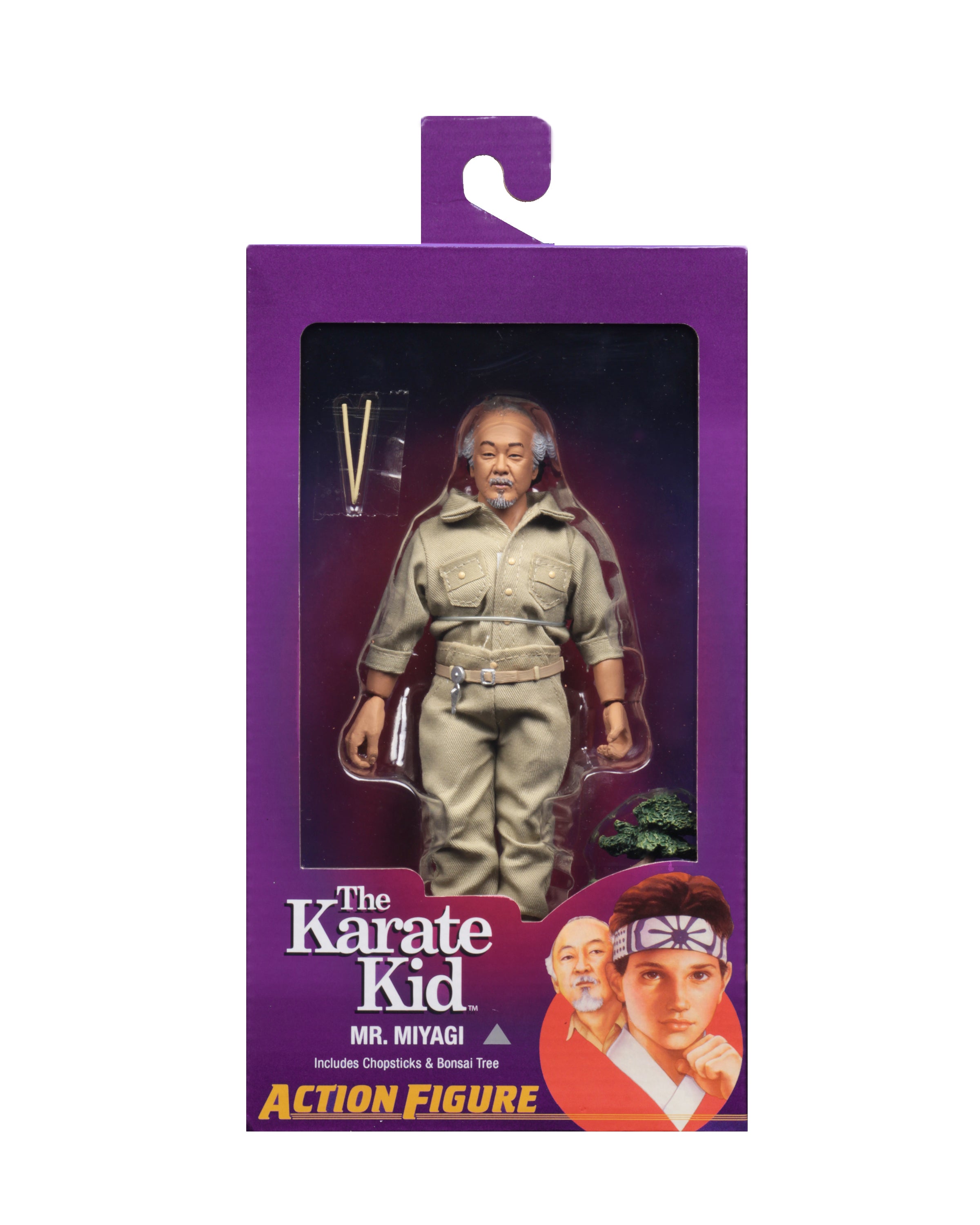 Karate Kid (1984)- Mr. Miyagi 8” Clothed Action Figure – NECA