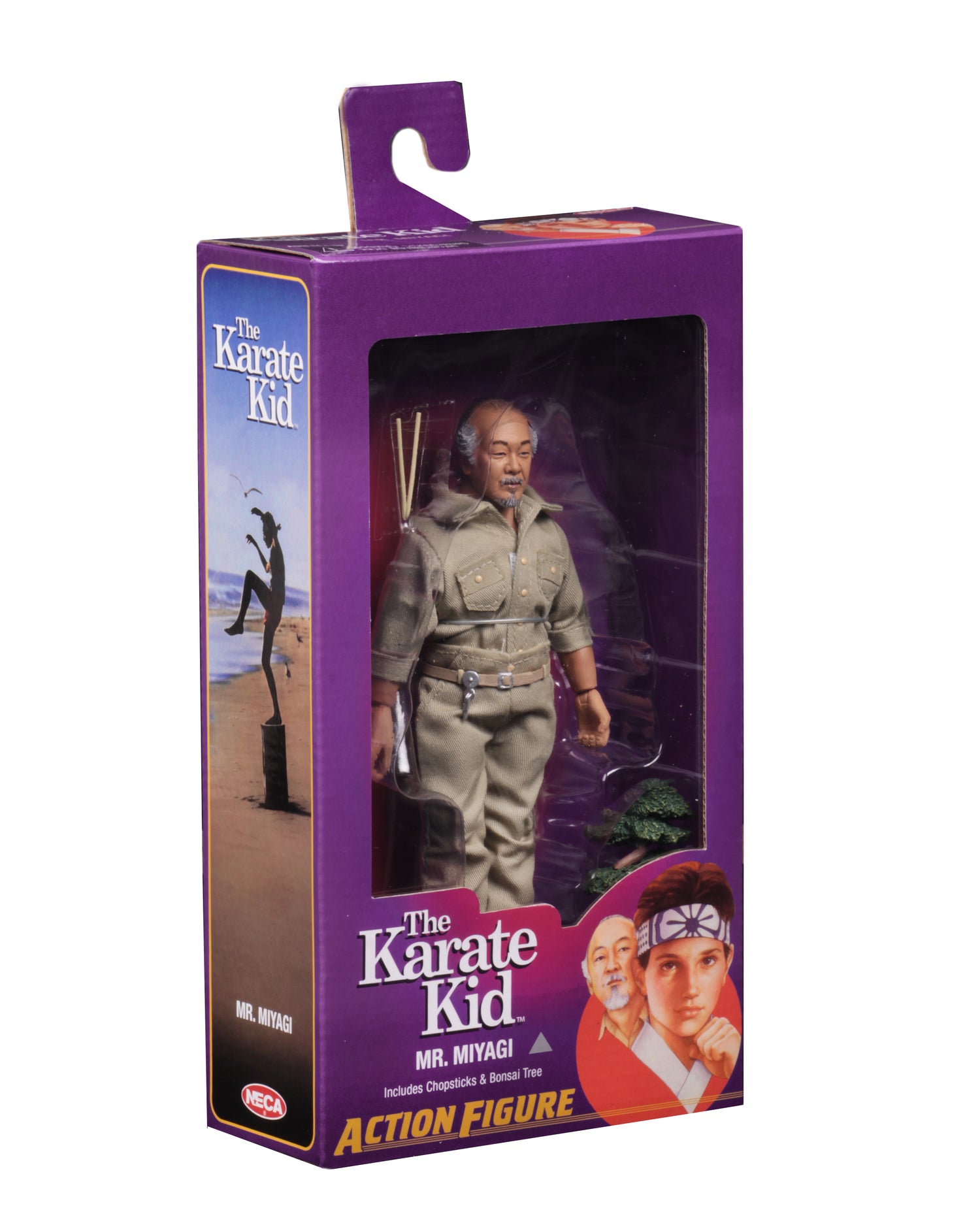 Karate Kid (1984)- Mr. Miyagi 8” Clothed Action Figure on the NECA Store
