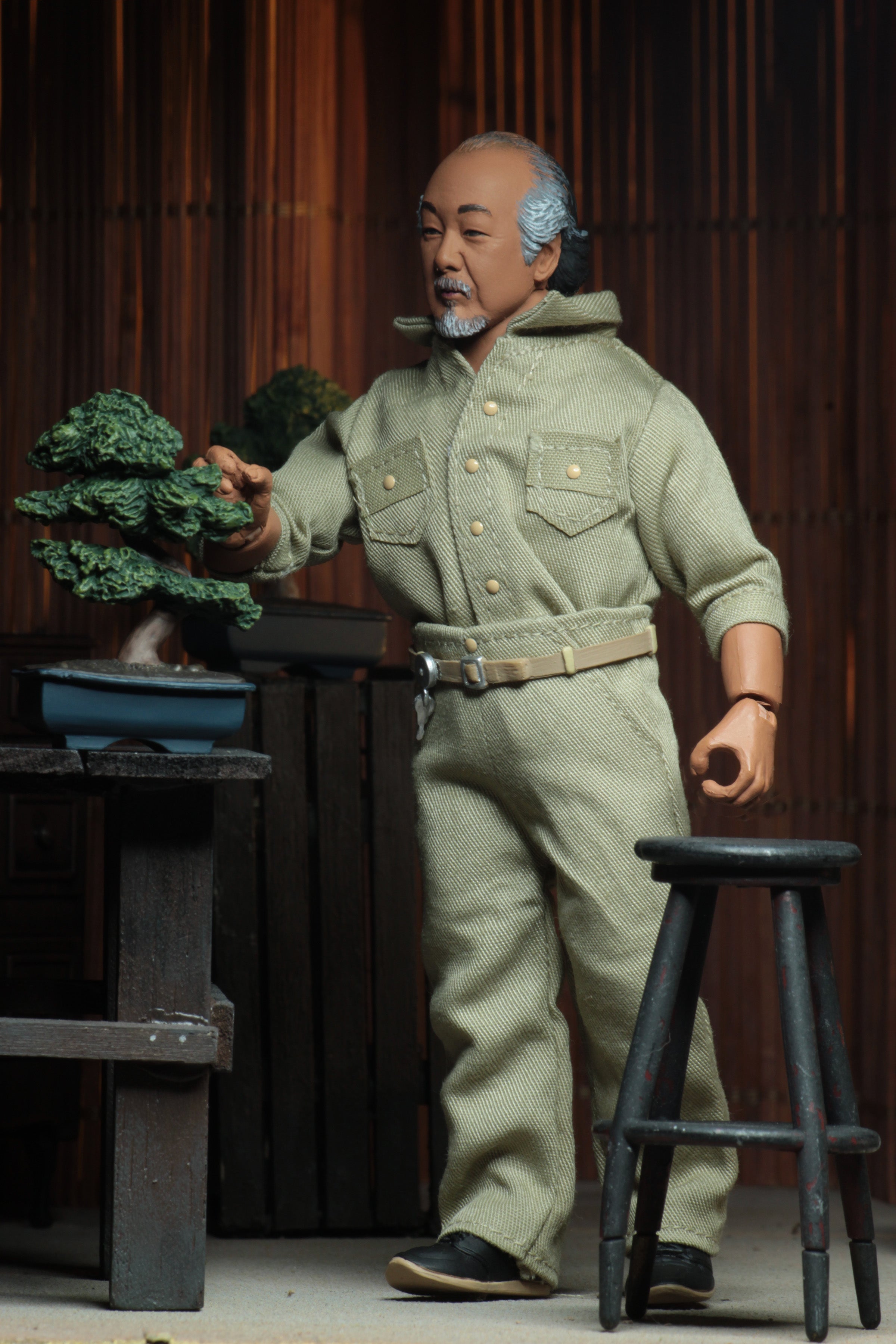 Karate Kid (1984)- Mr. Miyagi 8” Clothed Action Figure on the NECA Store