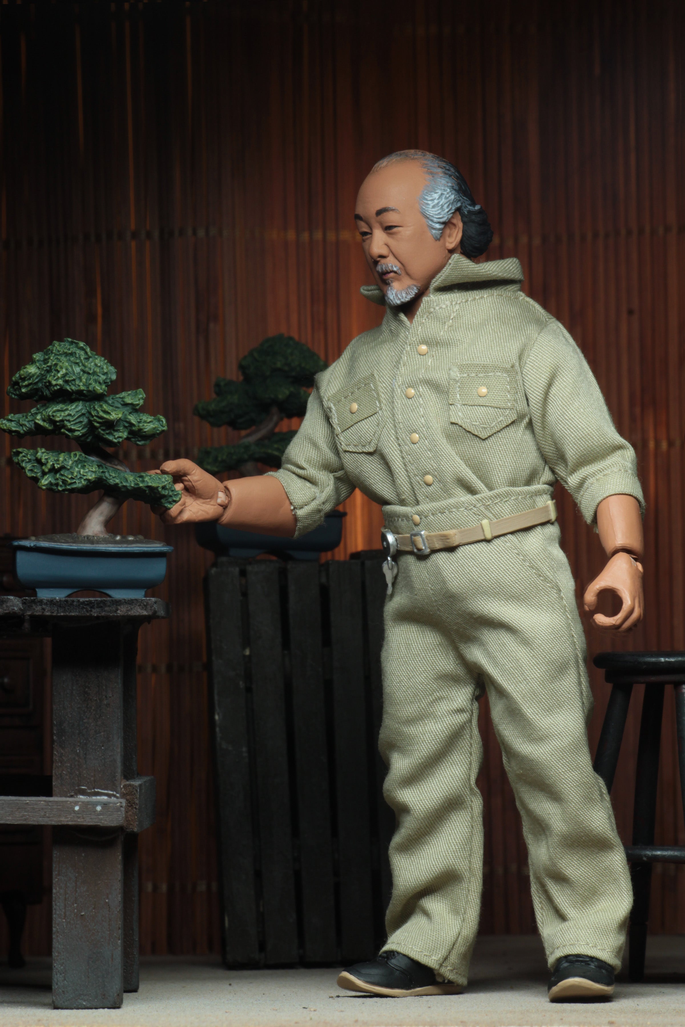Karate Kid (1984)- Mr. Miyagi 8” Clothed Action Figure – NECA